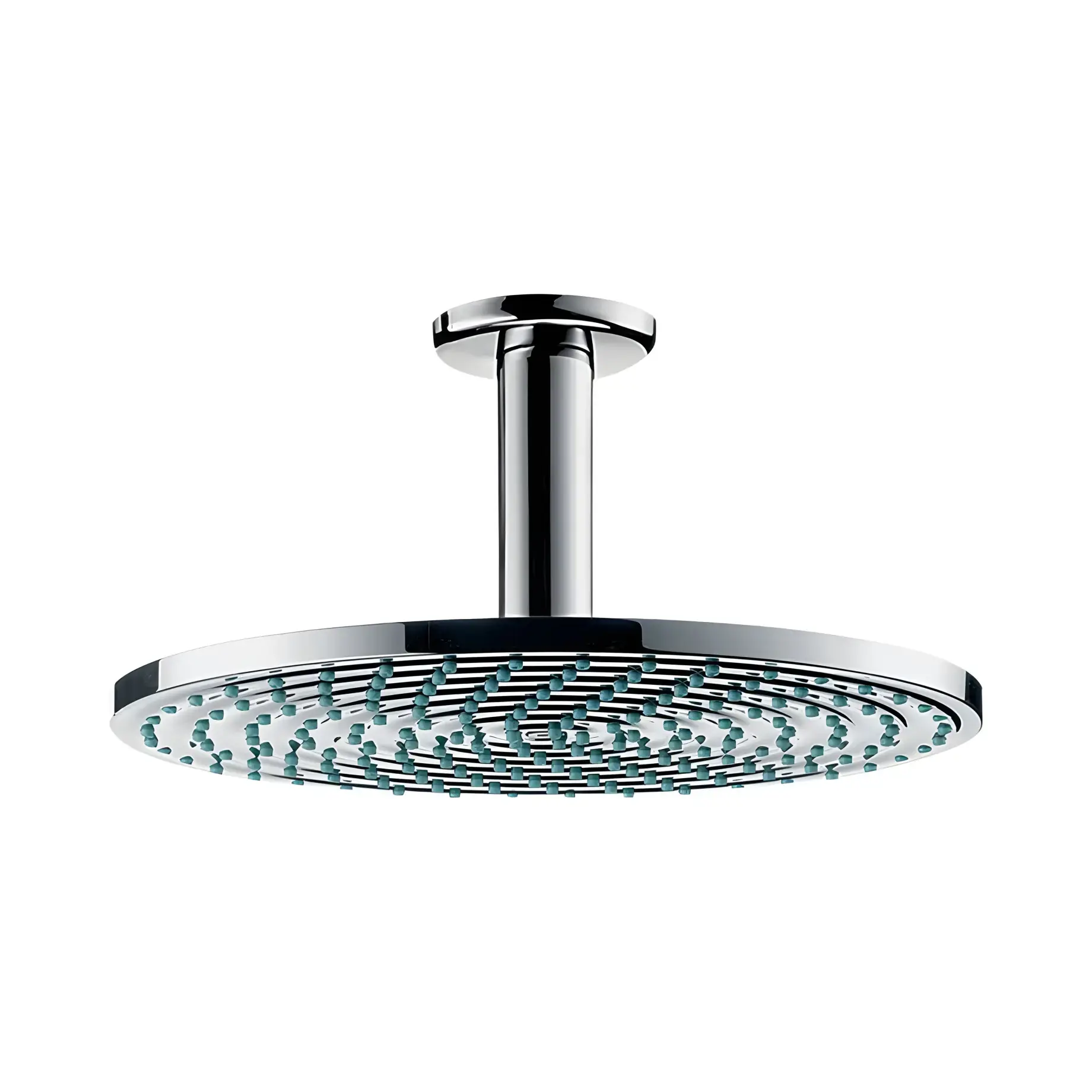 Верхній душ 1jet Raindance S Hansgrohe 27477000 Chrome 24 х 24 см — вид на білому тлі