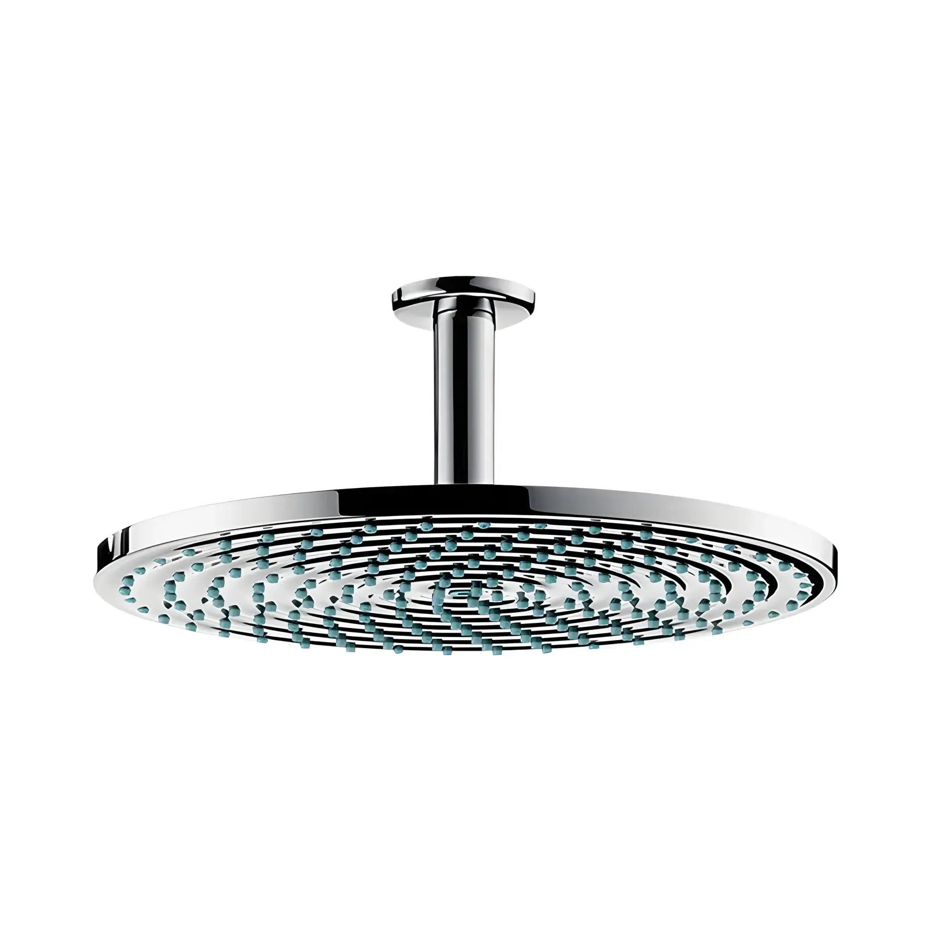 Верхній душ 1jet Raindance S Hansgrohe 27494000 Chrome 30 х 30 см — вид на білому тлі