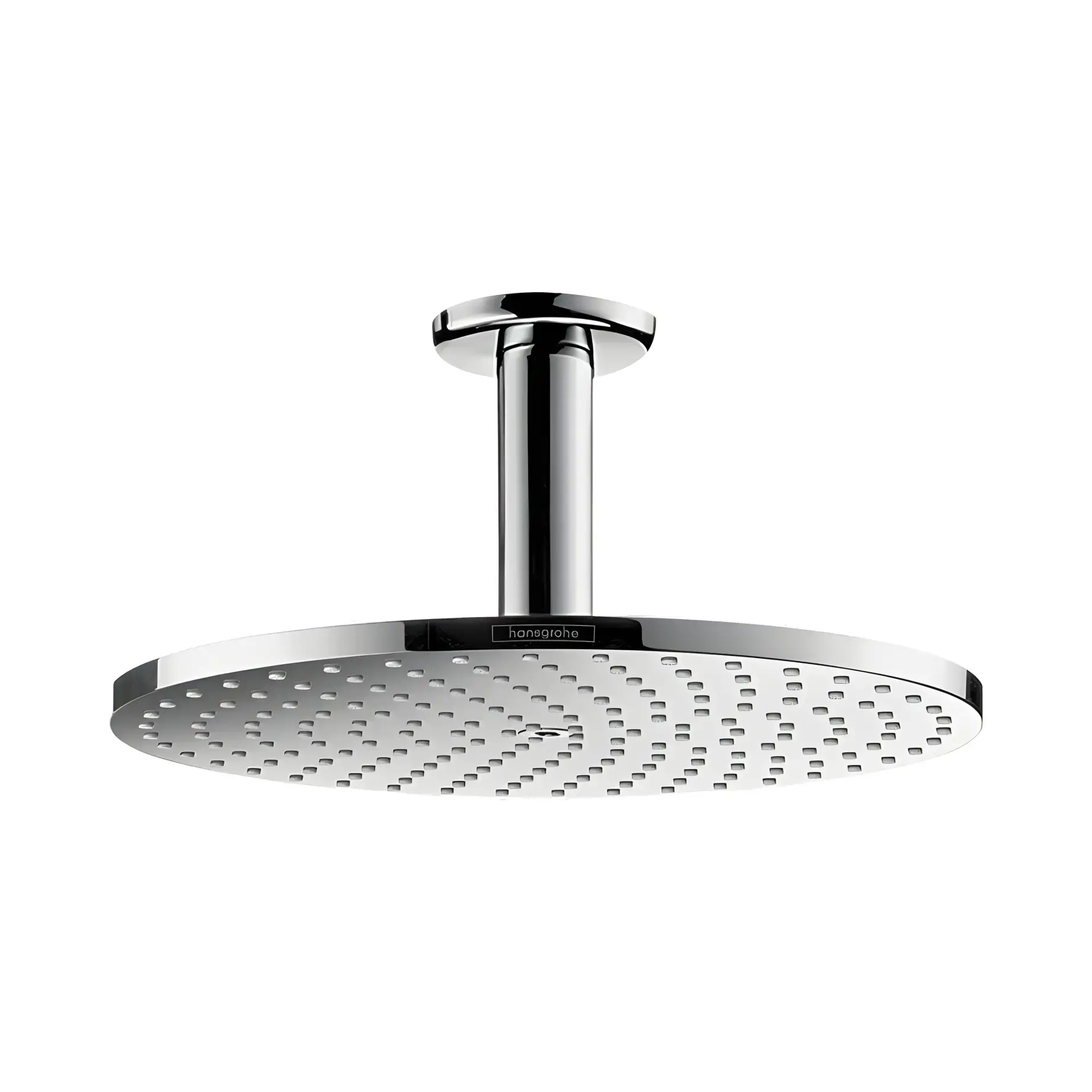 Верхній душ 1jet Raindance S Hansgrohe 27620000 Chrome 24 х 24 см — вид на білому тлі