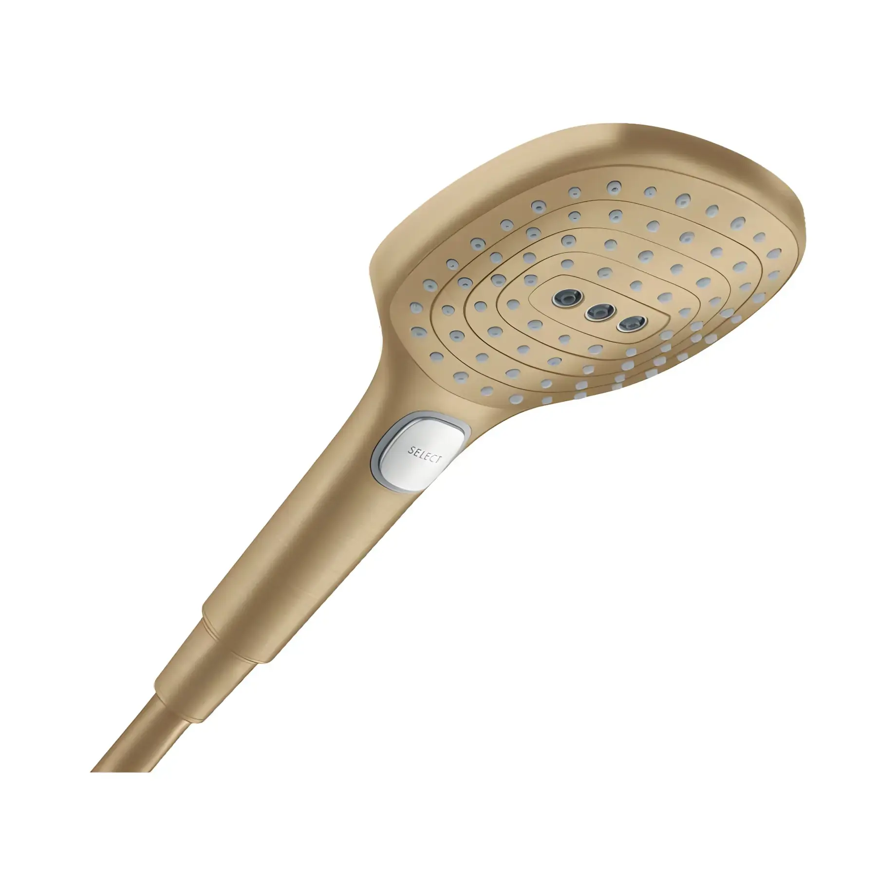 Ручний душ 3jet Raindance Select E Hansgrohe 26520140 Brushed Bronze — вид на білому тлі