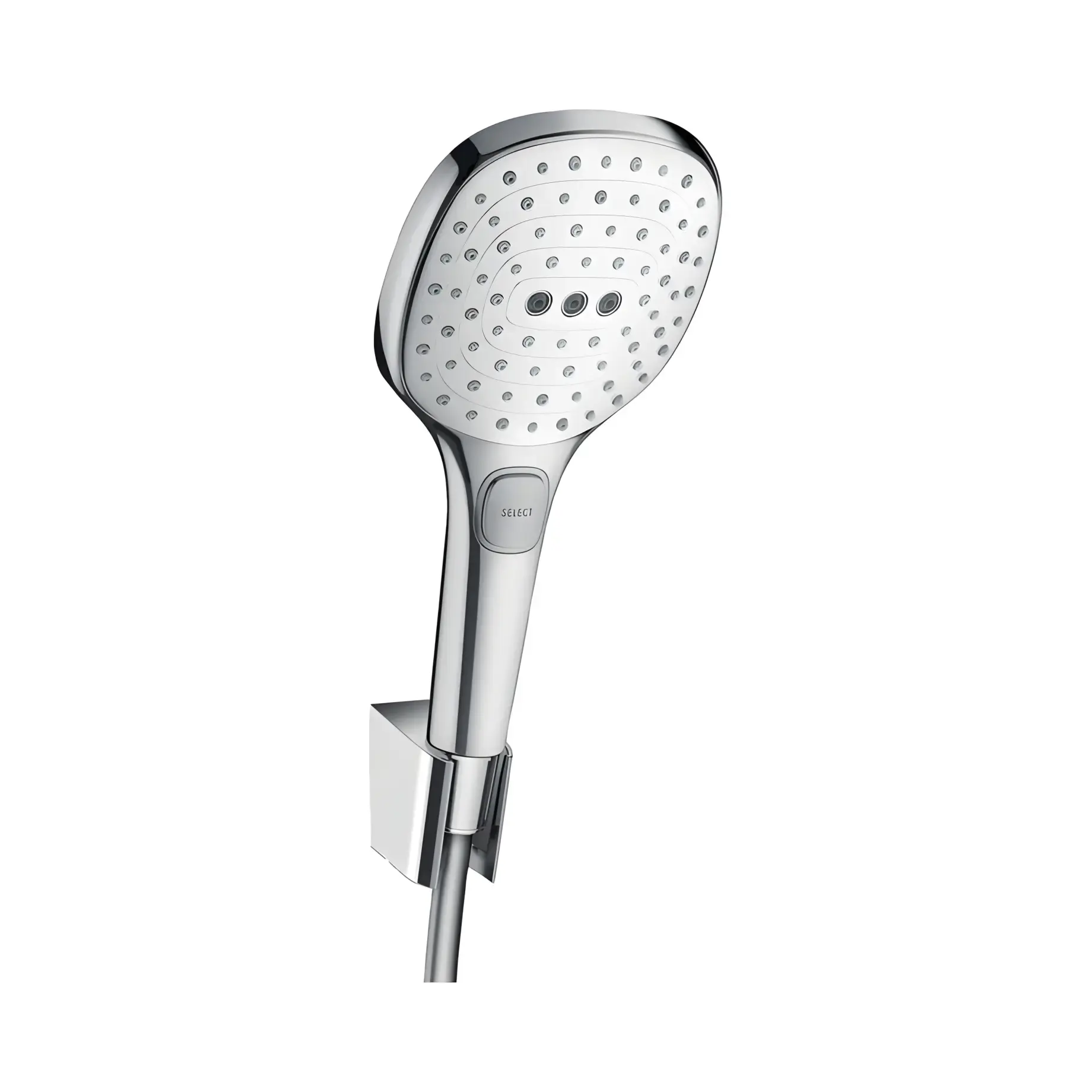 Душовий гарнітур 3jet Raindance Select E Hansgrohe 26720400 White / Chrome — вид на білому тлі