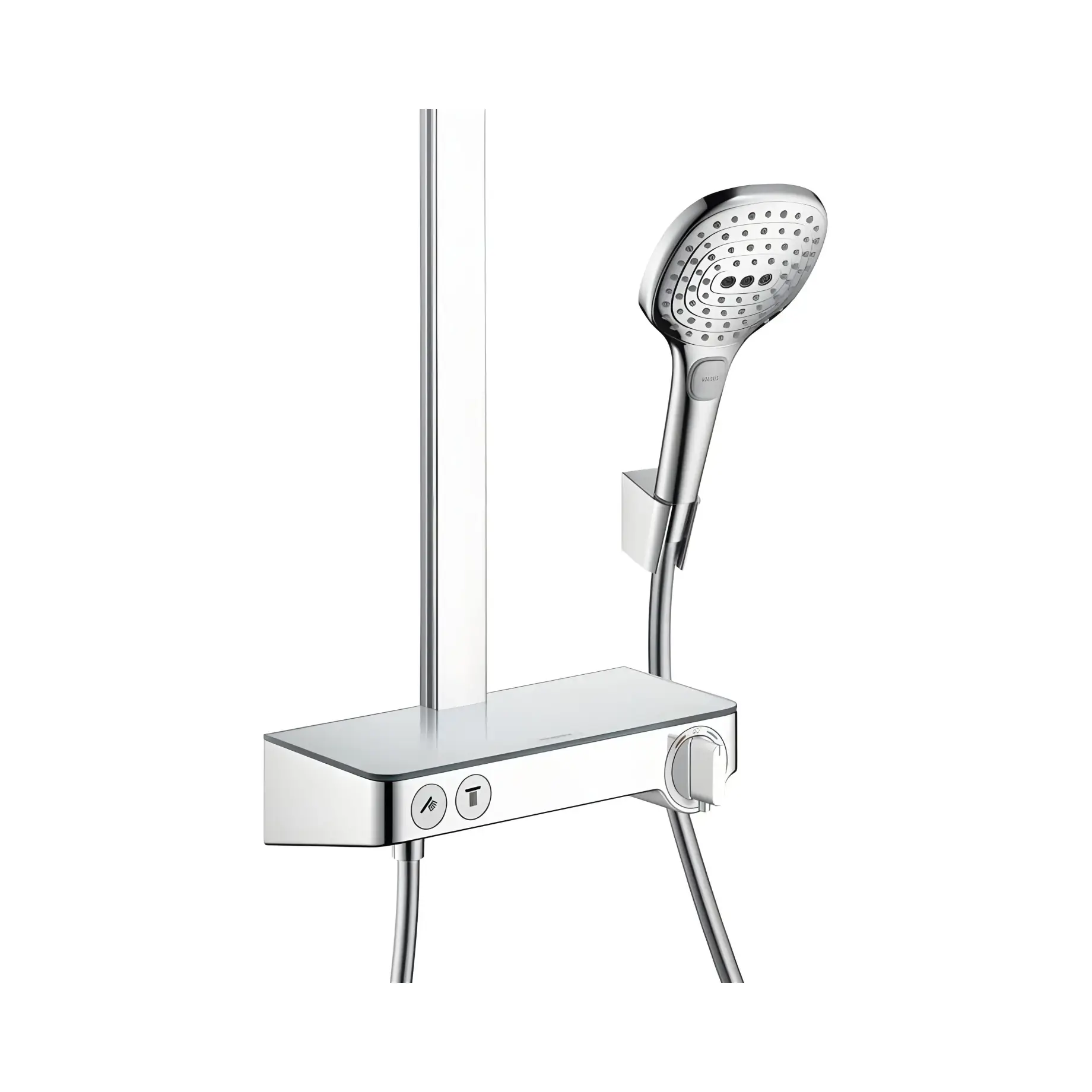 Душова система з термостатом Raindance Select E Hansgrohe 27126000 Chrome — вид згори