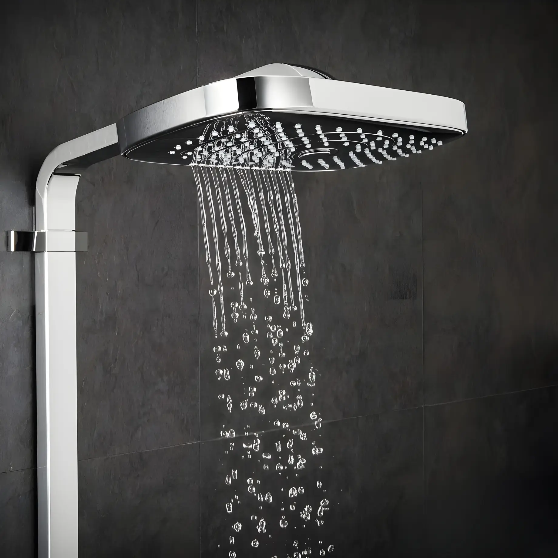 Душова система з термостатом Raindance Select E Hansgrohe 27127000 Chrome — ракурс 3/4