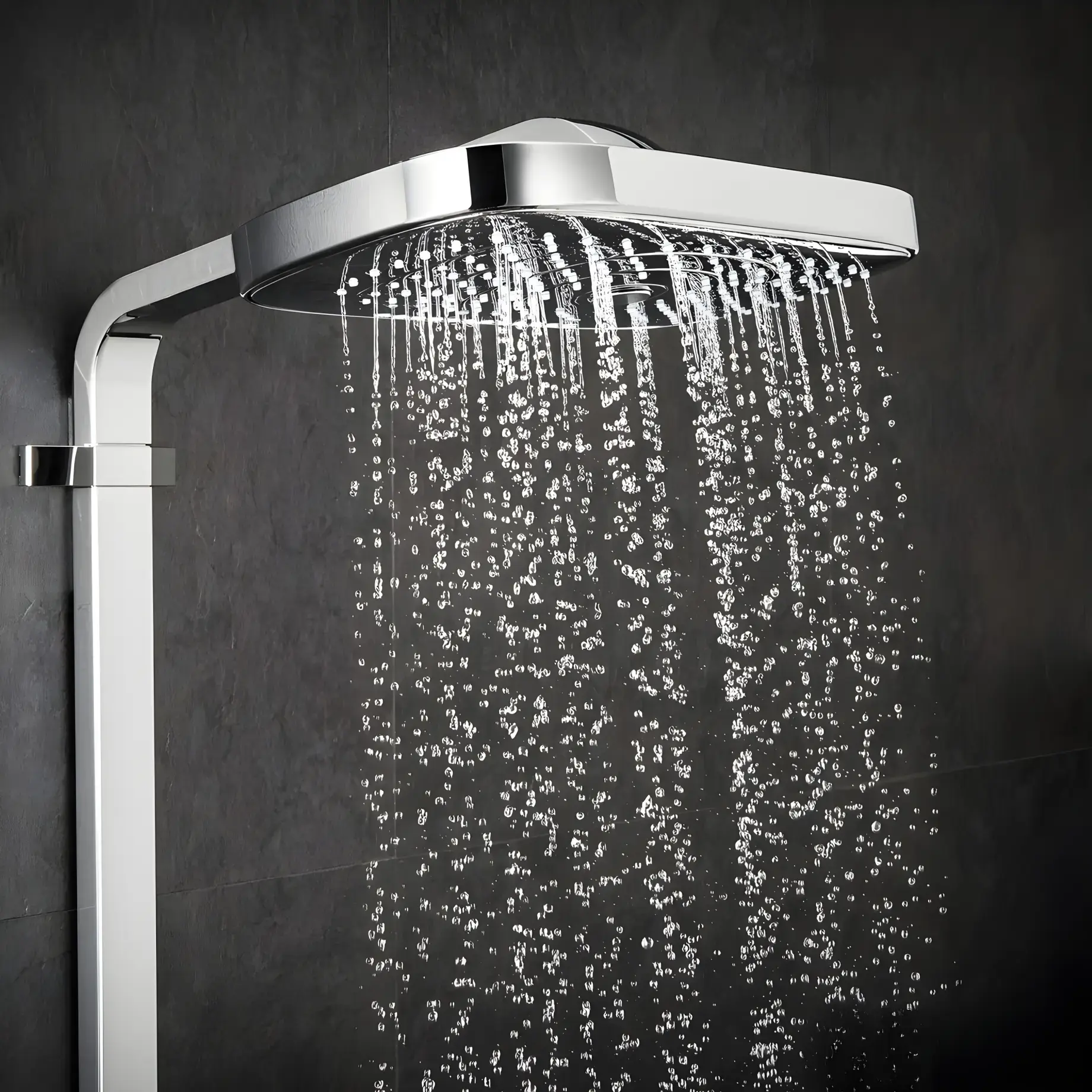 Душова система з термостатом Raindance Select E Hansgrohe 27127000 Chrome — вид всередину