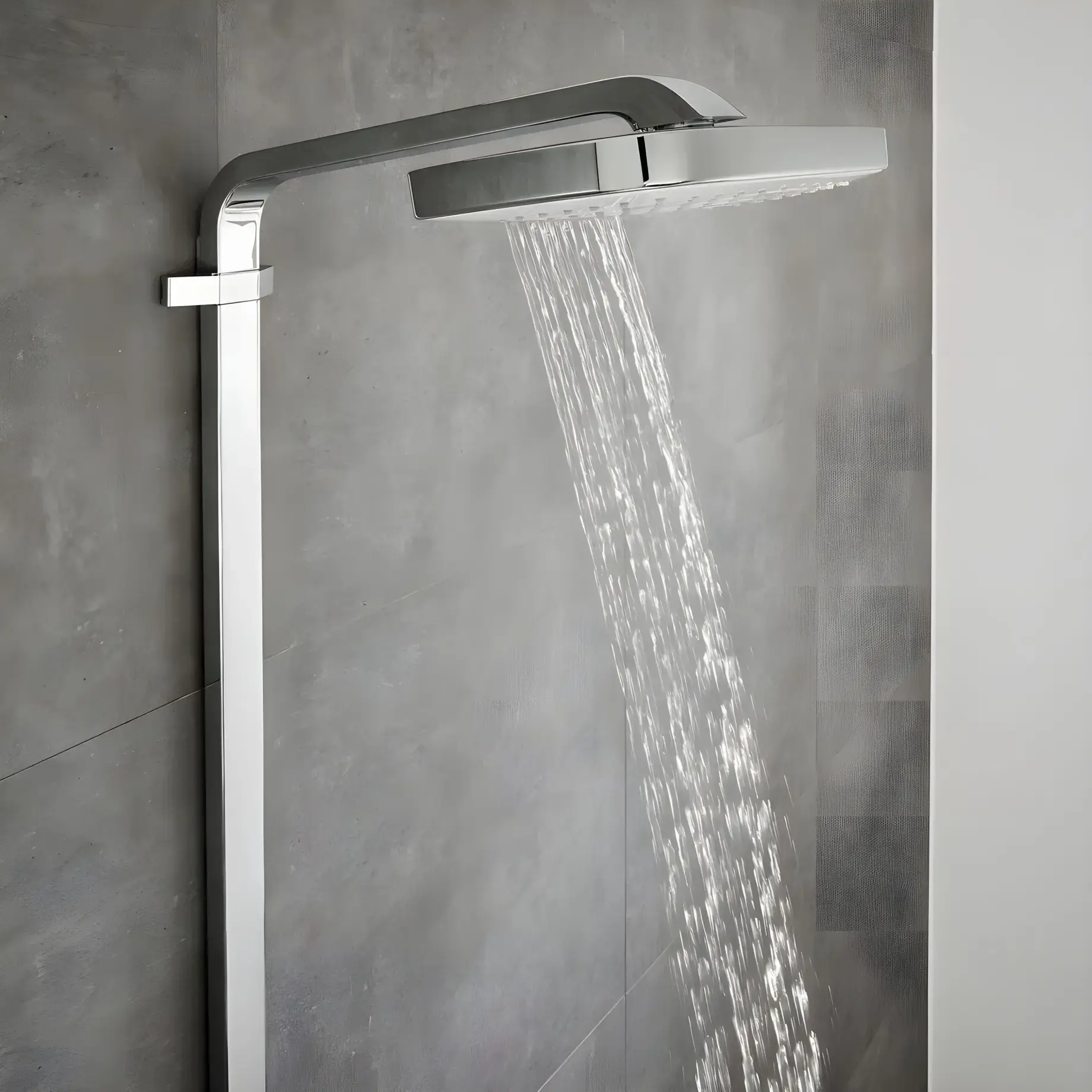 Душова система з термостатом Raindance Select E Hansgrohe 27127400 White / Chrome — вид всередину