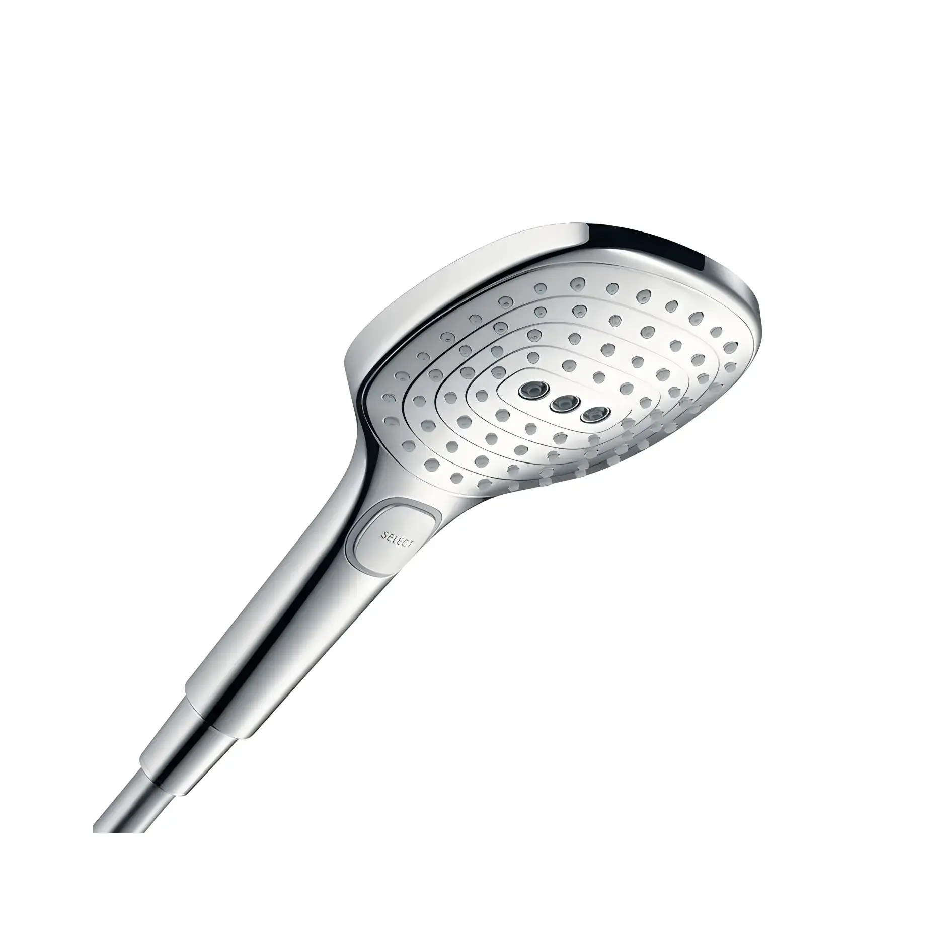 Ручний душ 3jet Raindance Select E Hansgrohe 28729000 Chrome — вид на білому тлі