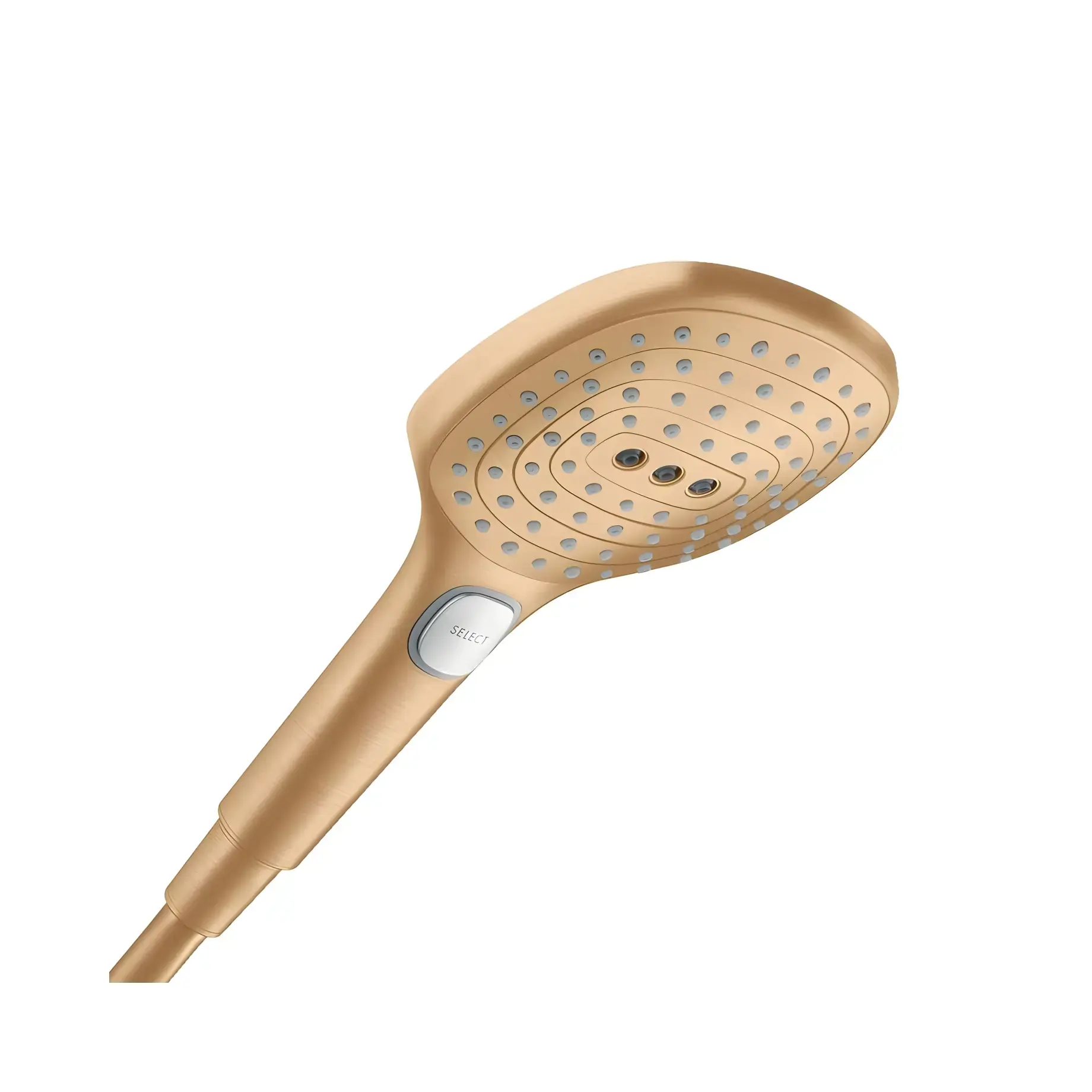 Ручний душ 3jet Raindance Select E Hansgrohe 28729140 Brushed Bronze — вид на білому тлі