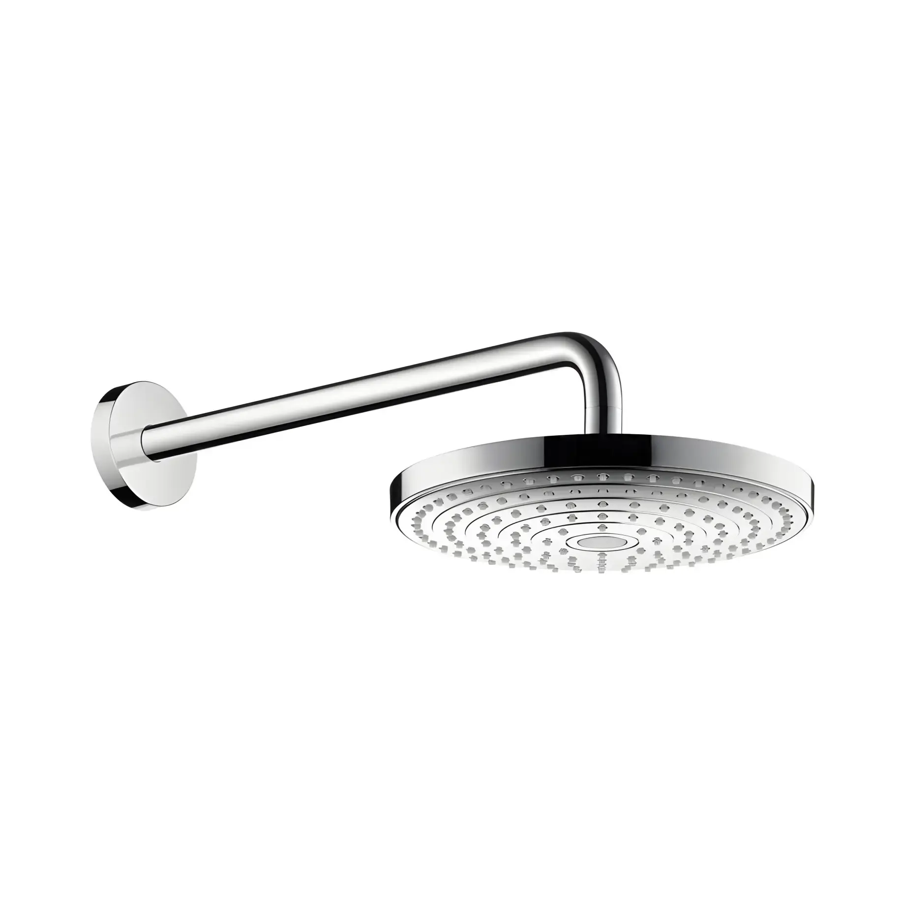 Верхній душ 2jet Raindance Select S Hansgrohe 26466000 Chrome — вид на білому тлі
