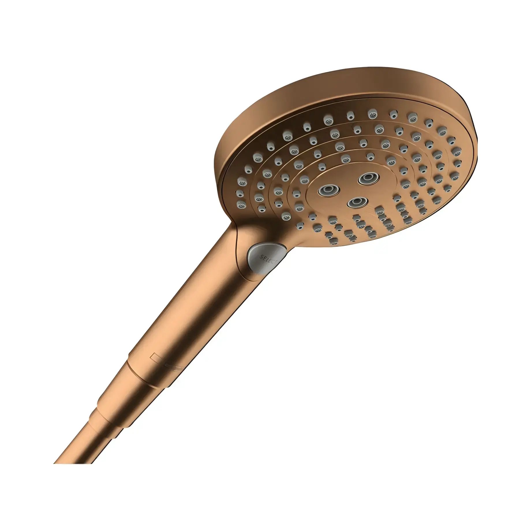 Ручний душ 3jet Raindance Select S Hansgrohe 26530140 Brushed Bronze — вид на білому тлі