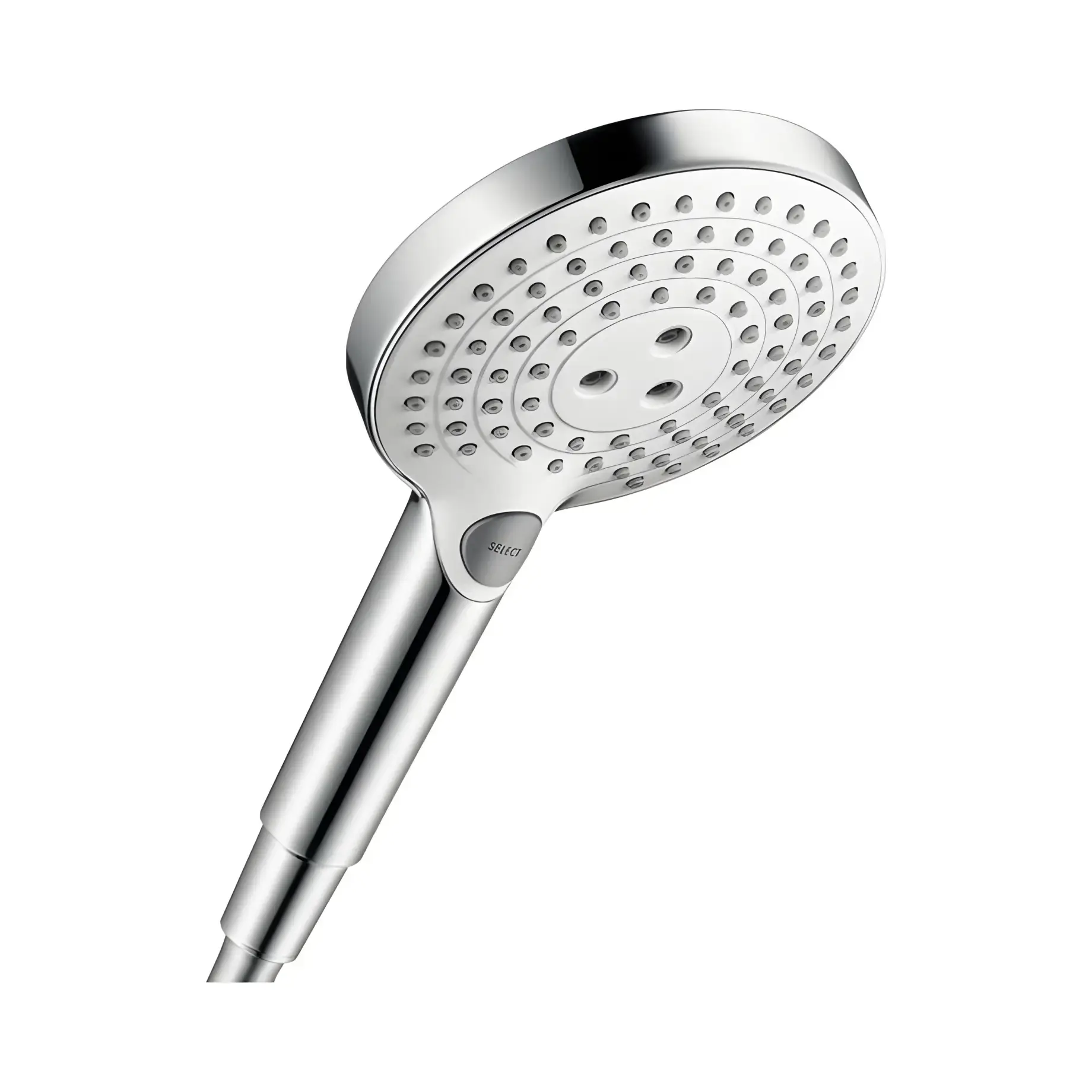 Ручний душ 3jet Raindance Select S Hansgrohe 26531400 White / Chrome — вид на білому тлі