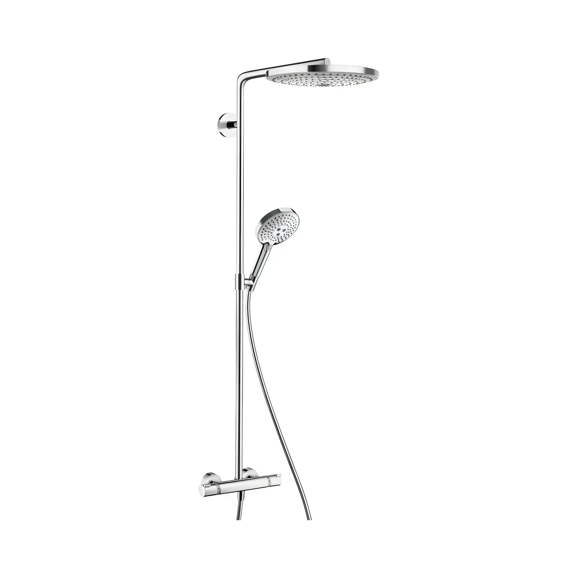 Душова система з термостатом Raindance Select S Hansgrohe 27133000 — вид спереду