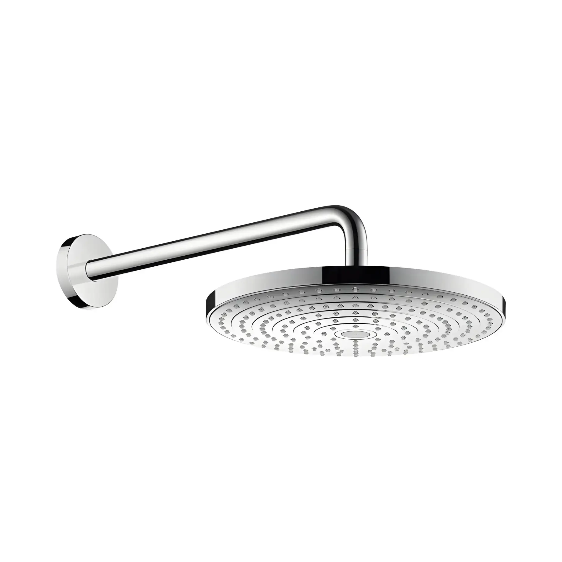 Верхній душ 2jet Raindance Select S Hansgrohe 27378000 Chrome — вид на білому тлі