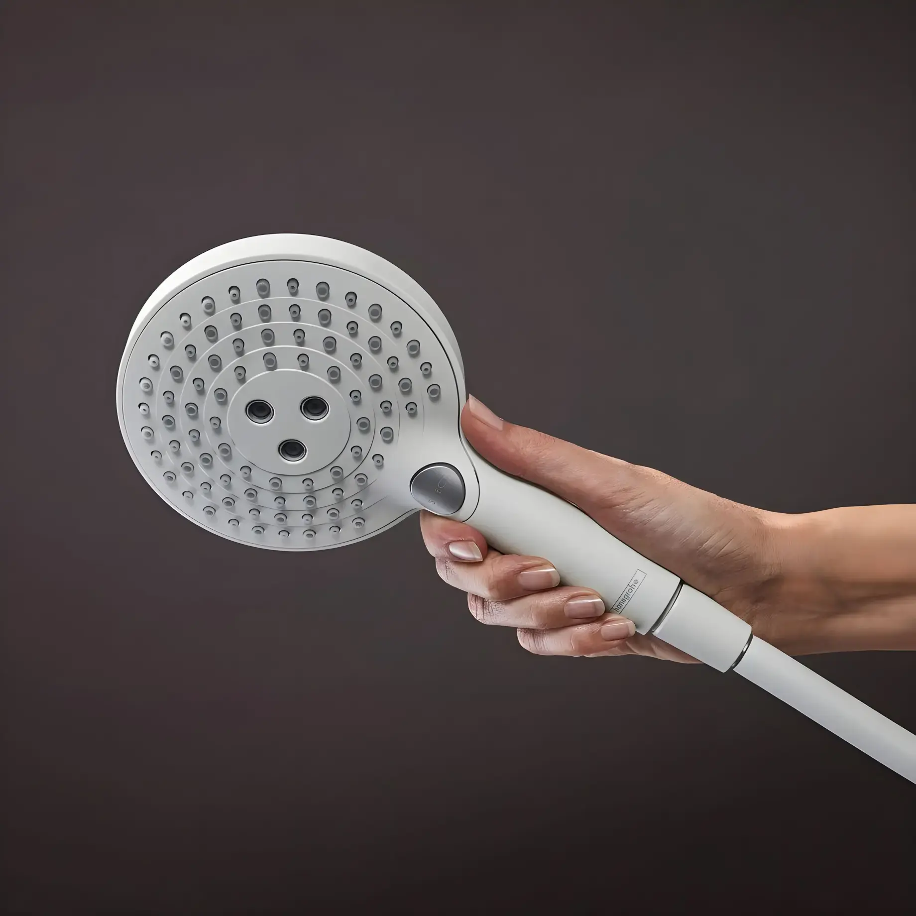 Душова система з термостатом Raindance Select S Hansgrohe 27633700 White Matt — вид всередину