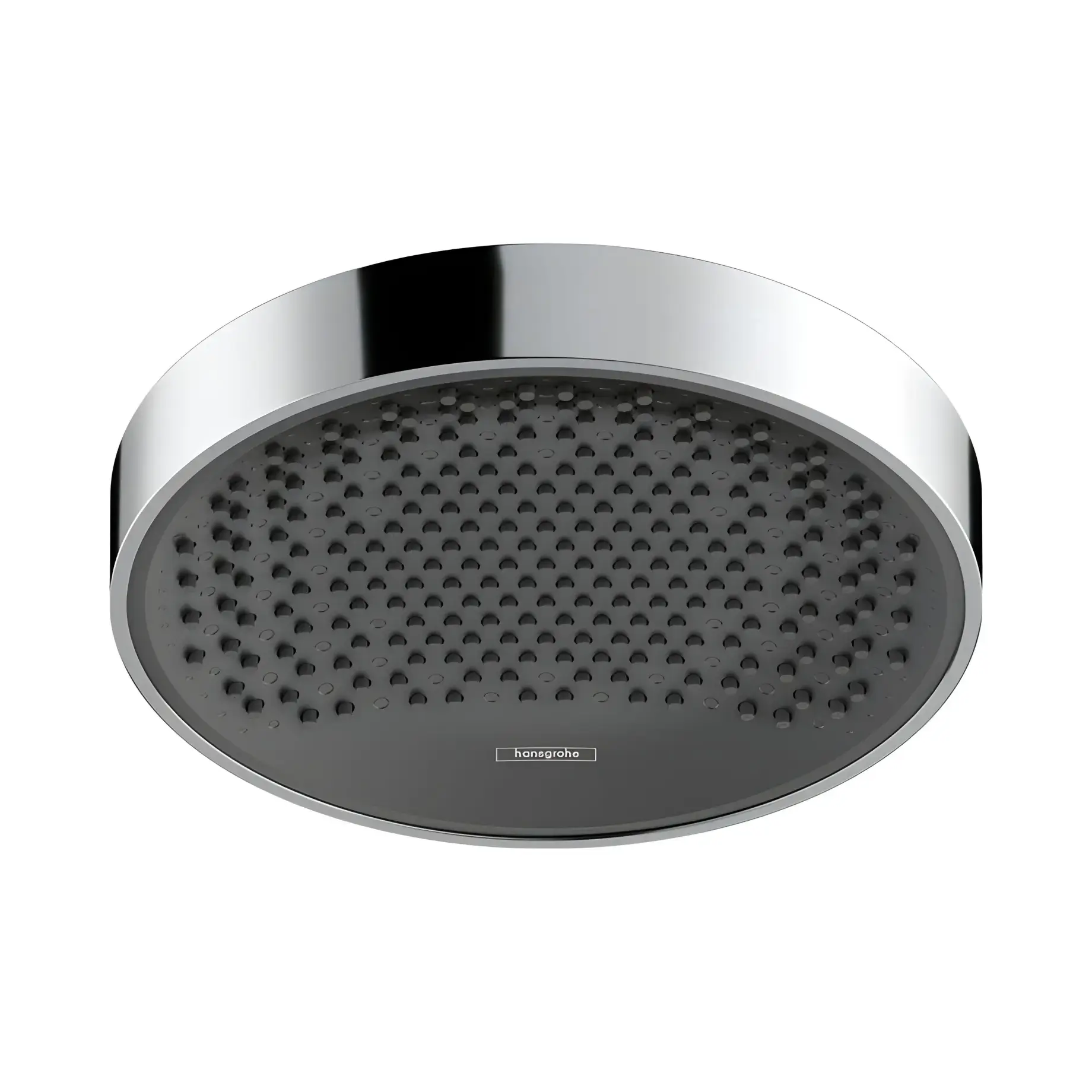 Верхній душ 1jet Rainfinity Hansgrohe 26228000 Chrome 25 х 25 см — вид на білому тлі