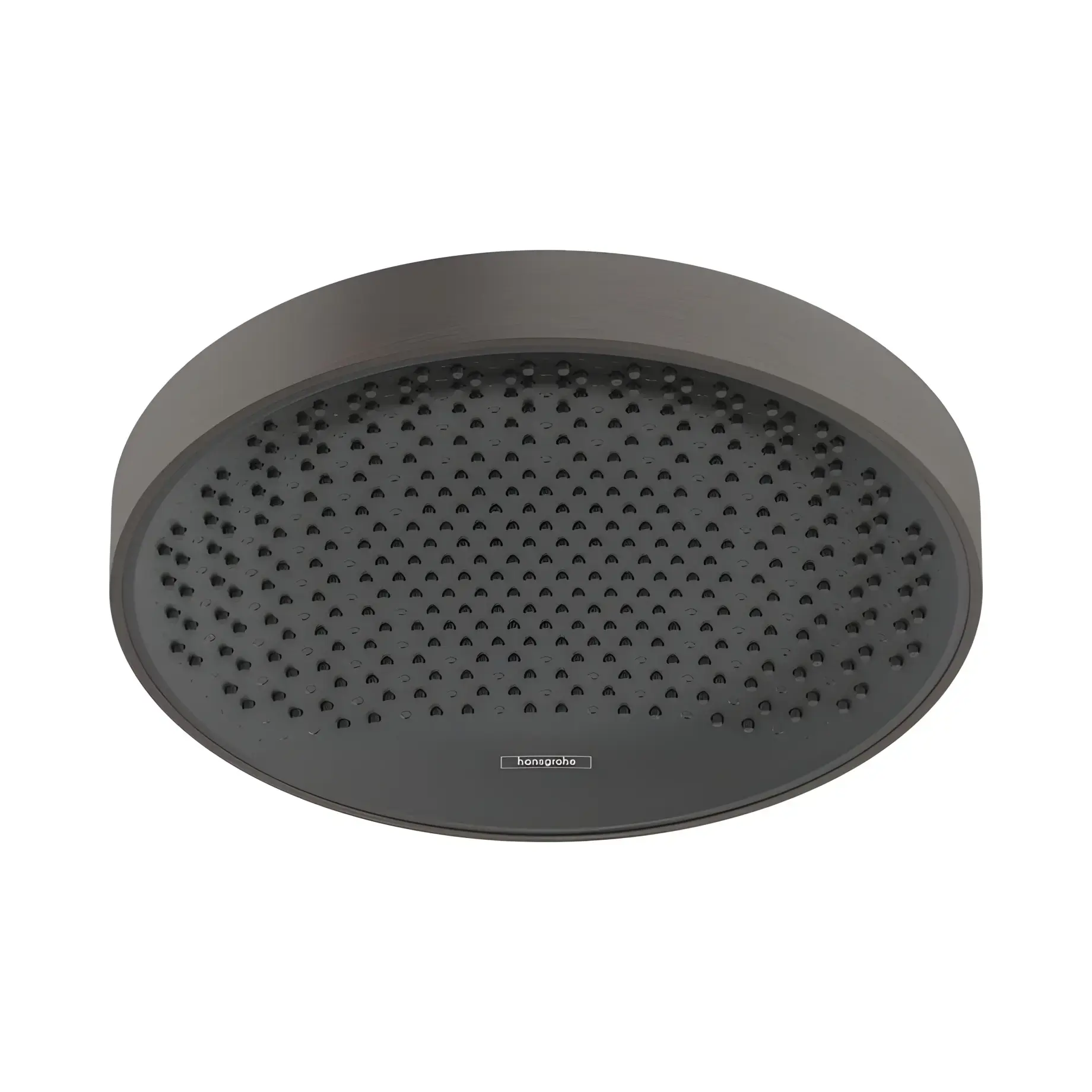 Верхній душ 1jet Rainfinity Hansgrohe 26231340 Brushed Black Chrome — вид на білому тлі