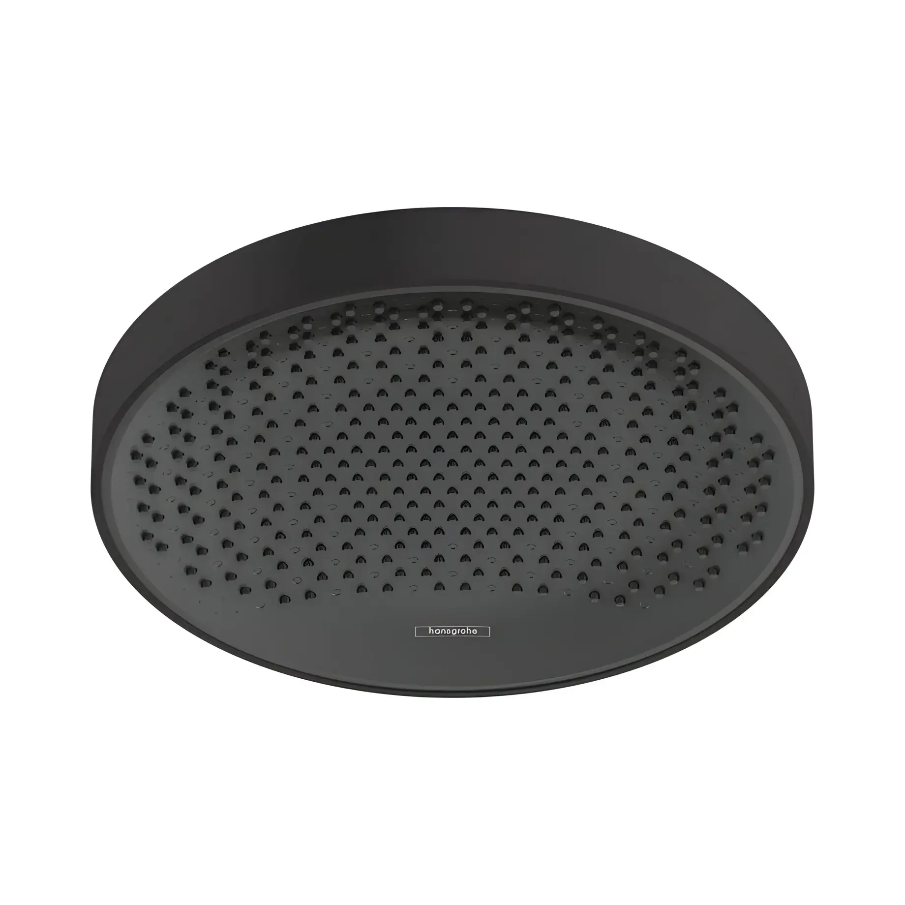 Верхній душ 1jet Rainfinity Hansgrohe 26231670 Matt Black — вид на білому тлі