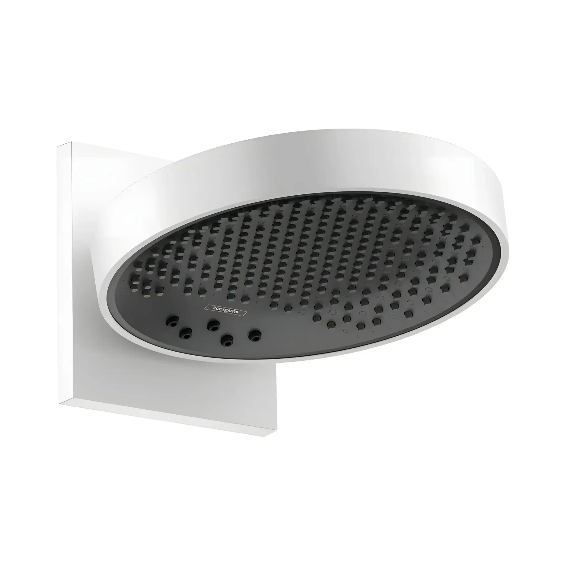 Верхній душ 3jet Rainfinity Hansgrohe 26233700 White Matt — вид на білому тлі