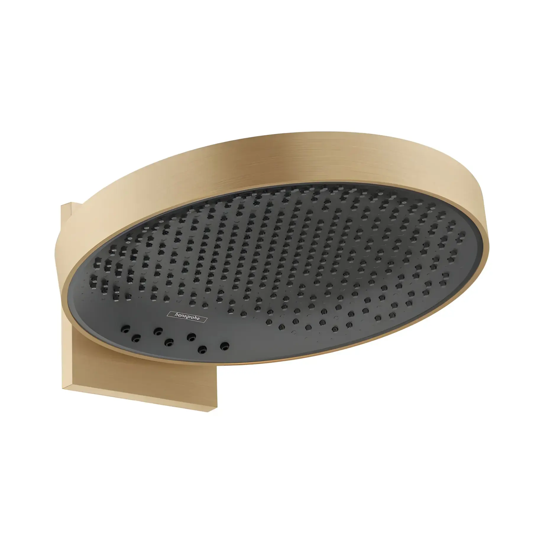 Верхній душ 3jet Rainfinity Hansgrohe 26234140 Brushed Bronze — вид на білому тлі