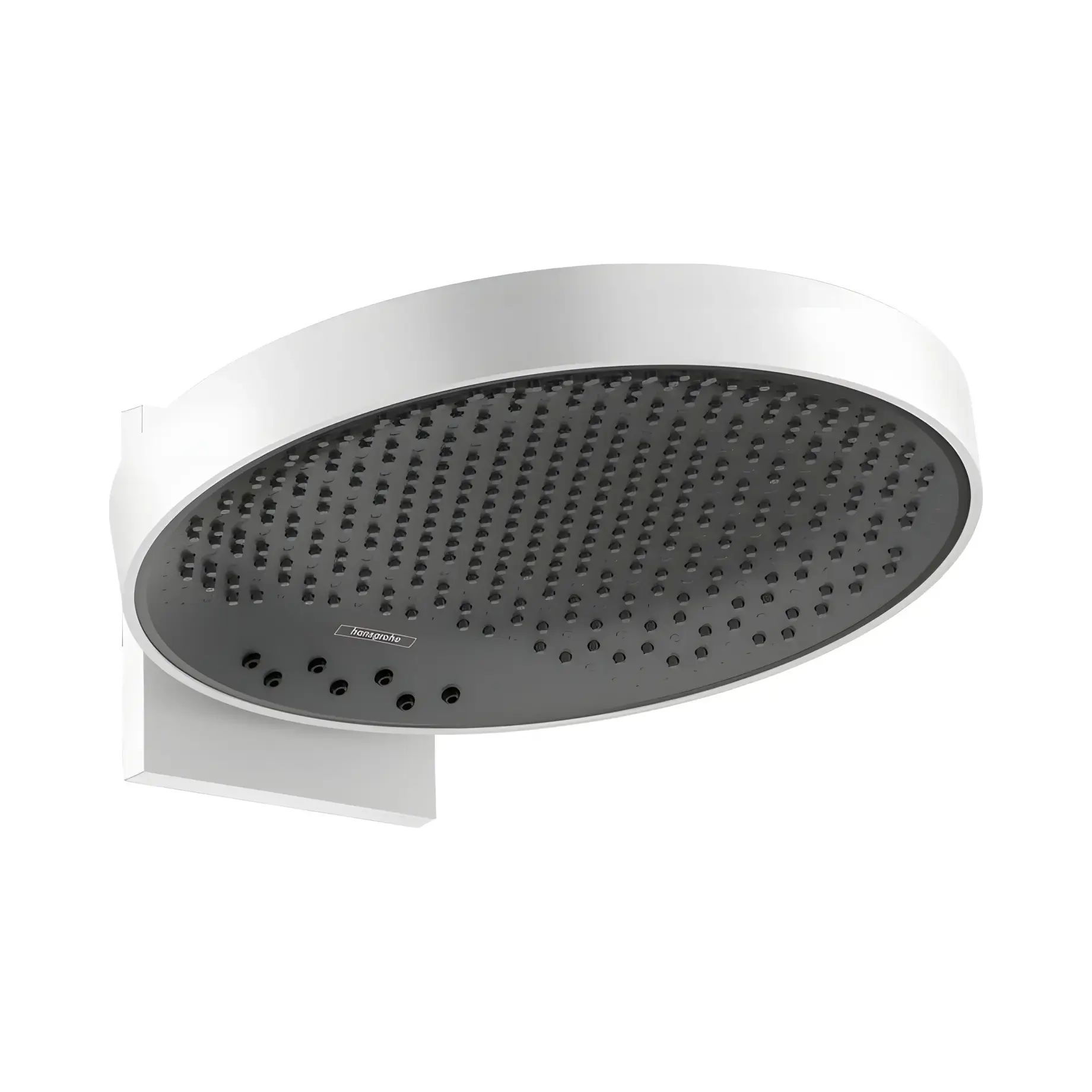 Верхній душ 3jet Rainfinity Hansgrohe 26234700 White Matt — вид на білому тлі