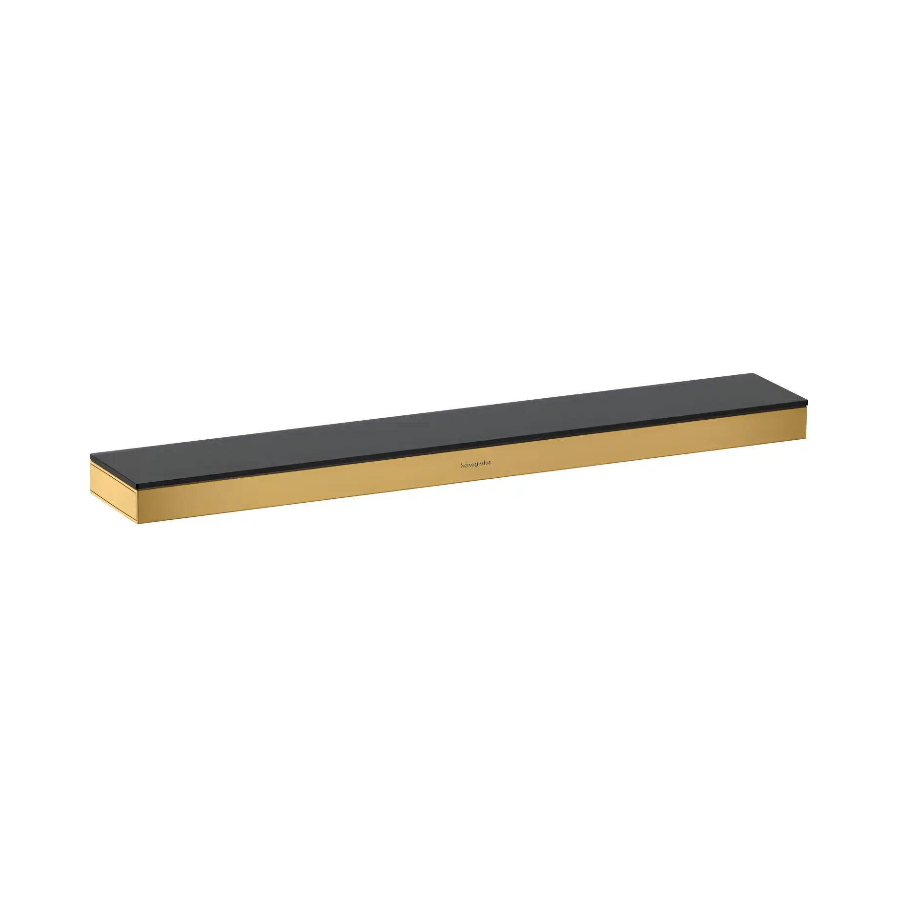 Полиця Rainfinity Hansgrohe 26844990 Polished Gold Optic — вид на білому тлі