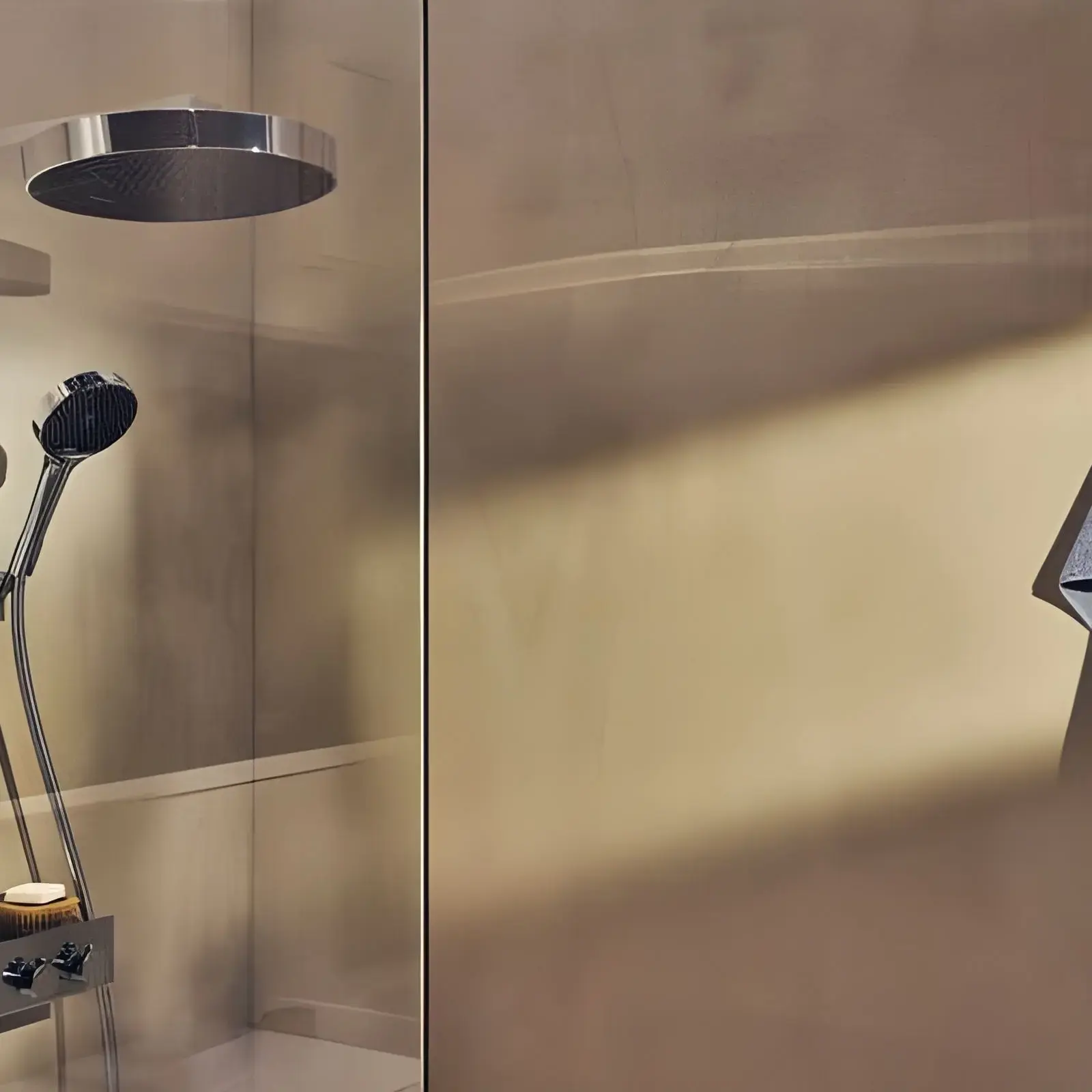 Душова система з термостатом Rainfinity Hansgrohe 26853000 Chrome — бічний ракурс