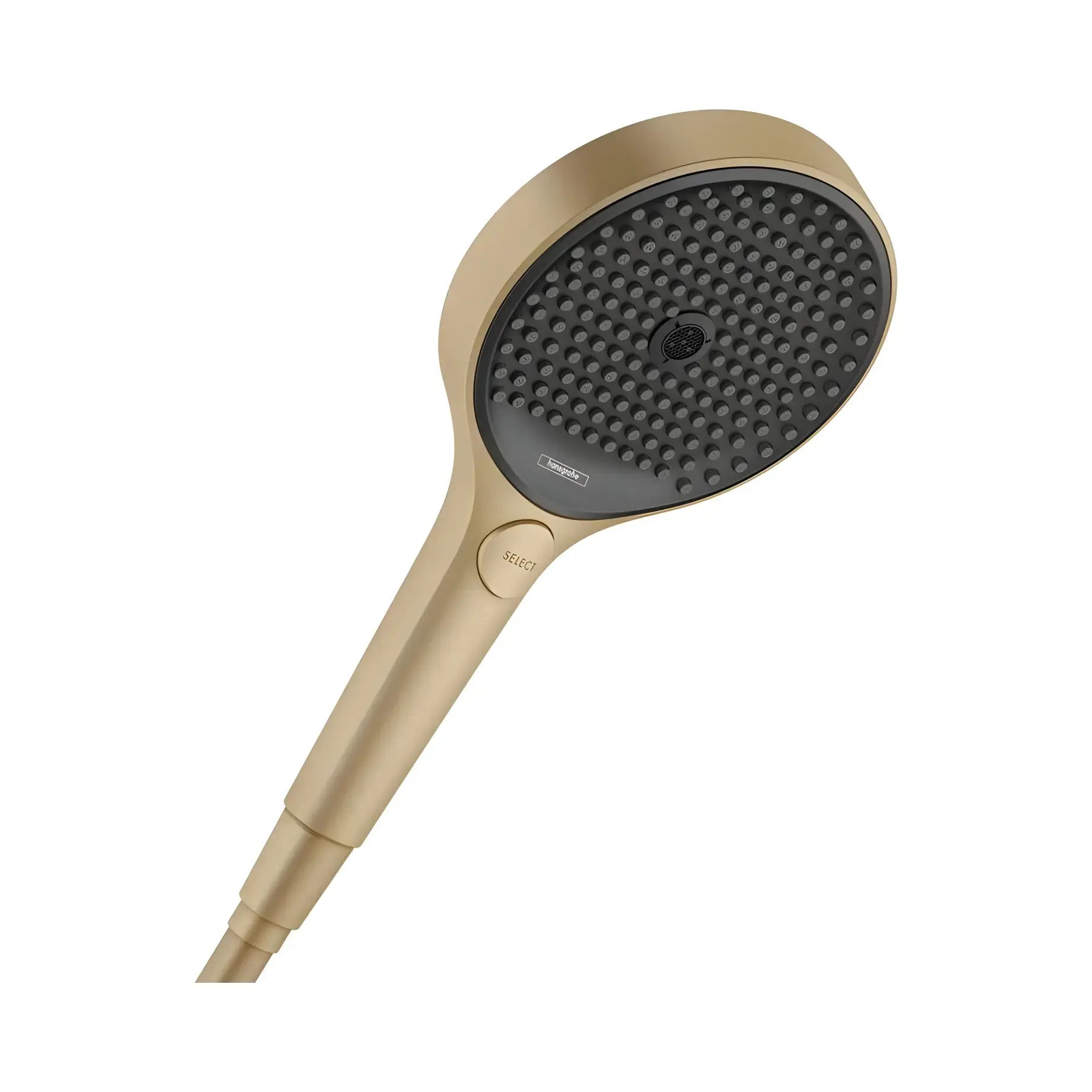 Ручний душ 3jet Rainfinity Hansgrohe 26864140 Brushed Bronze — вид на білому тлі