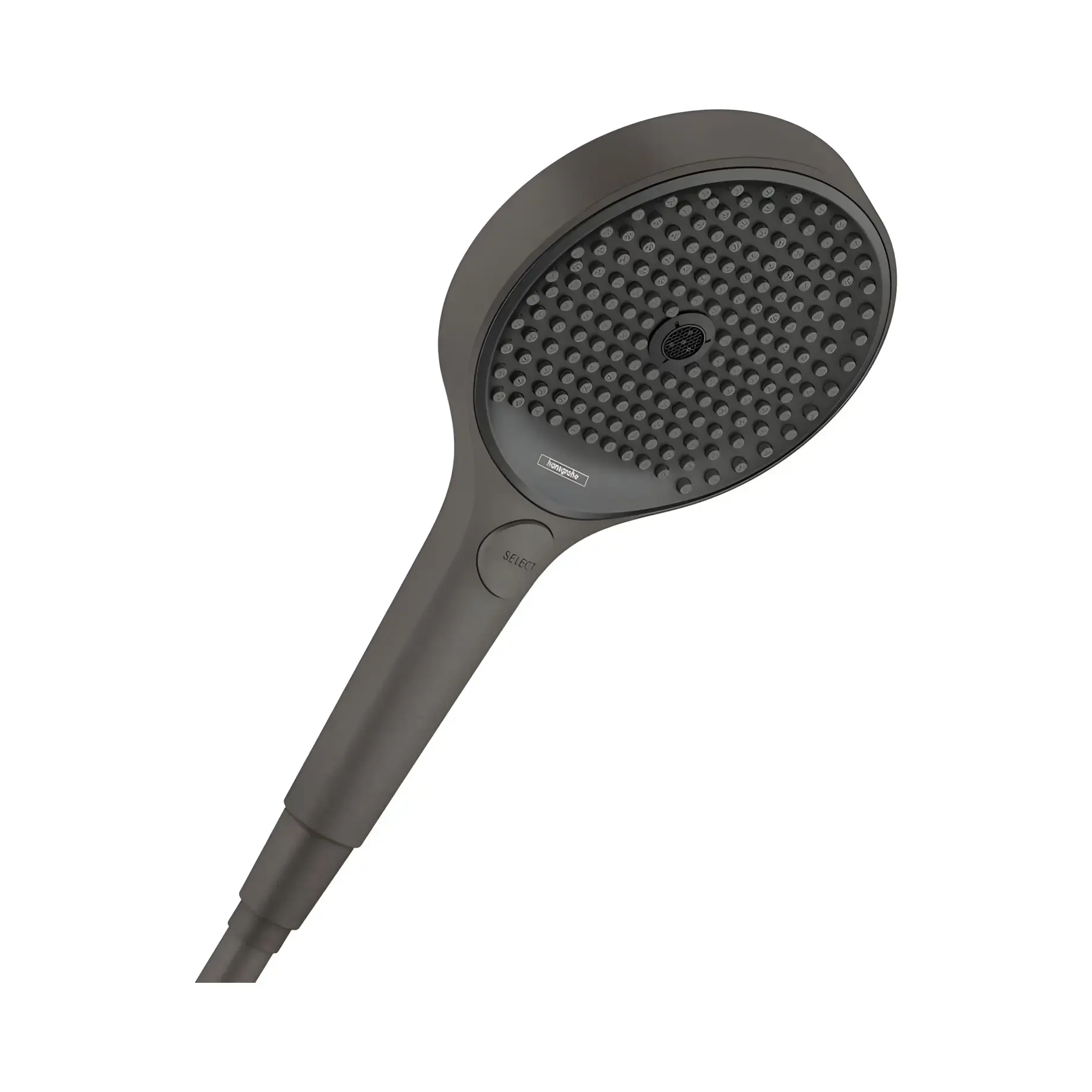 Ручний душ 3jet Rainfinity Hansgrohe 26864340 Brushed Black Chrome — вид на білому тлі