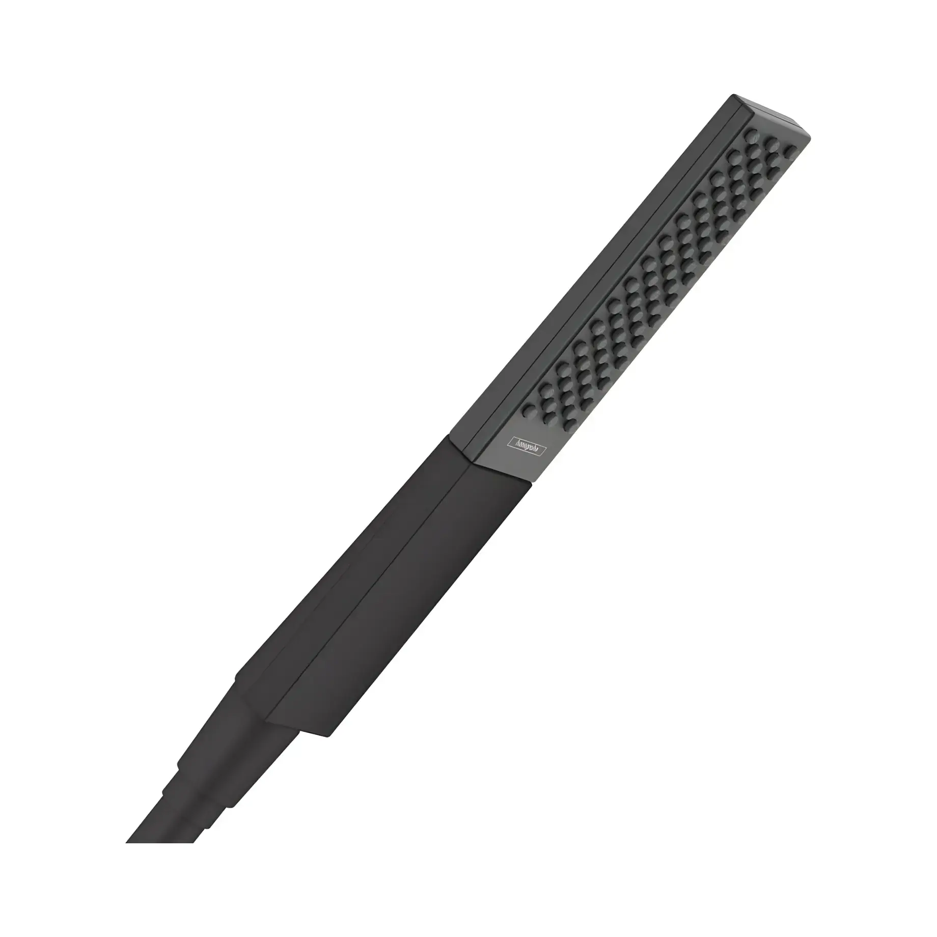 Ручний душ 1jet Rainfinity Hansgrohe 26867670 Matt Black — вид на білому тлі