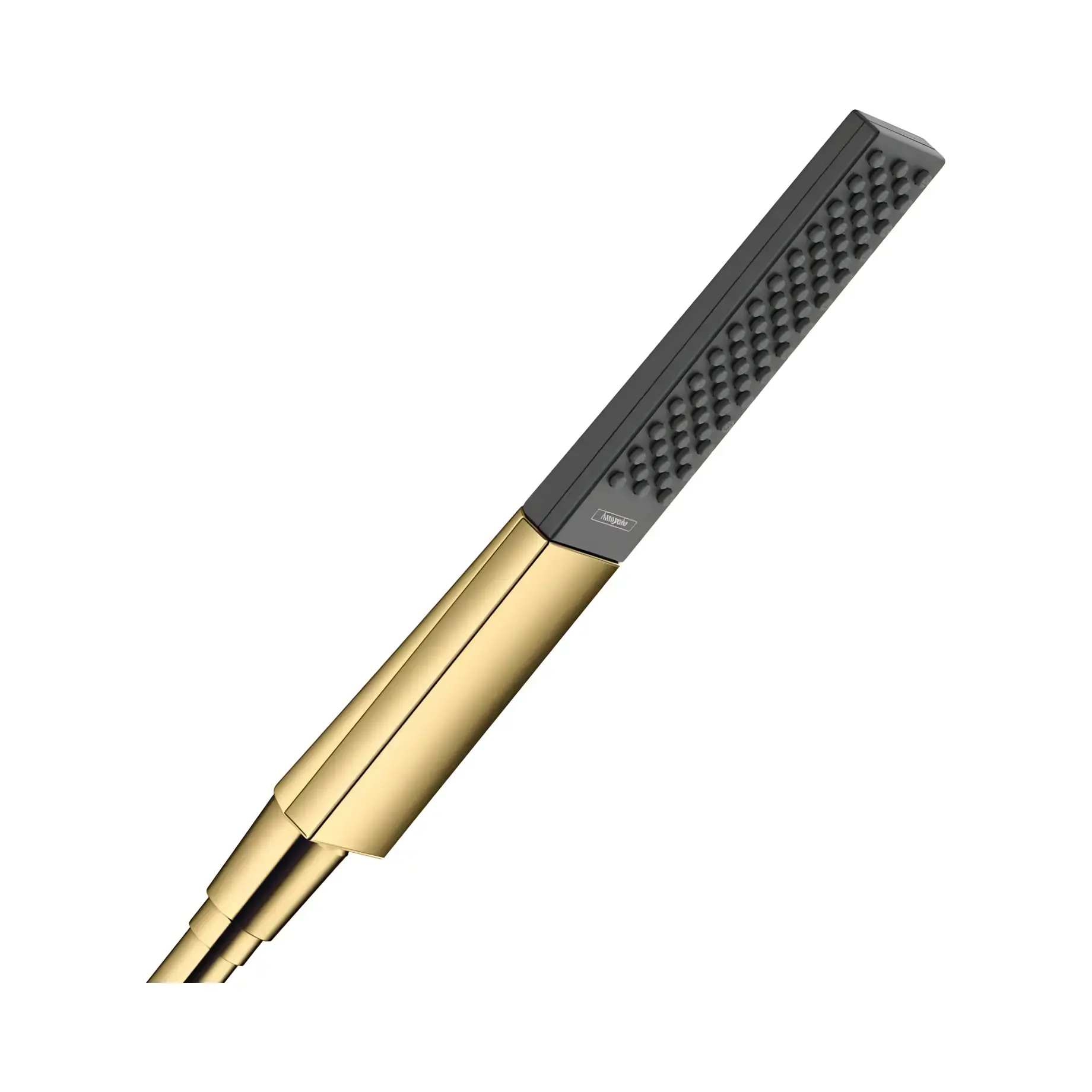 Ручний душ 1jet Rainfinity Hansgrohe 26867990 Polished Gold Optic — вид на білому тлі