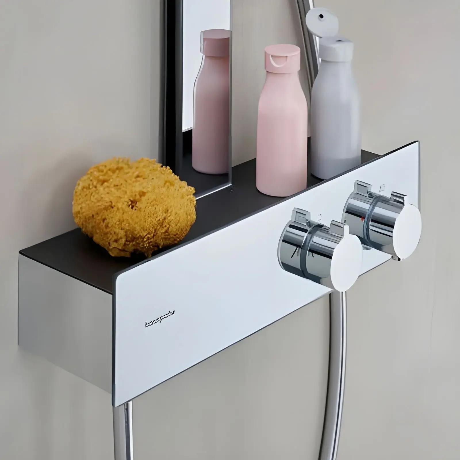 Душова система з термостатом Rainfinity Hansgrohe 28742000 Chrome — бічний ракурс