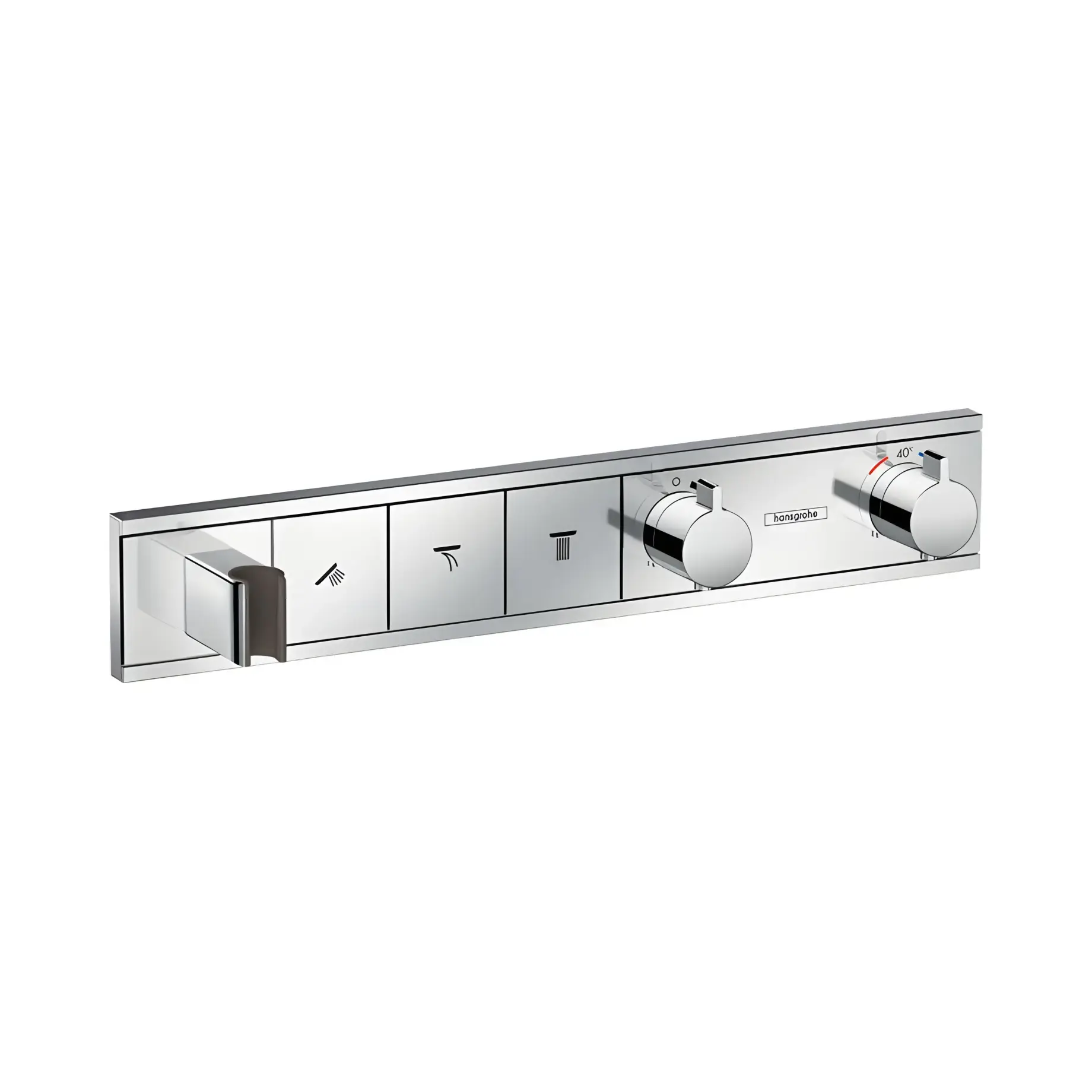 Термостат для душу RainSelect Hansgrohe 15356000 Chrome — вид на білому тлі