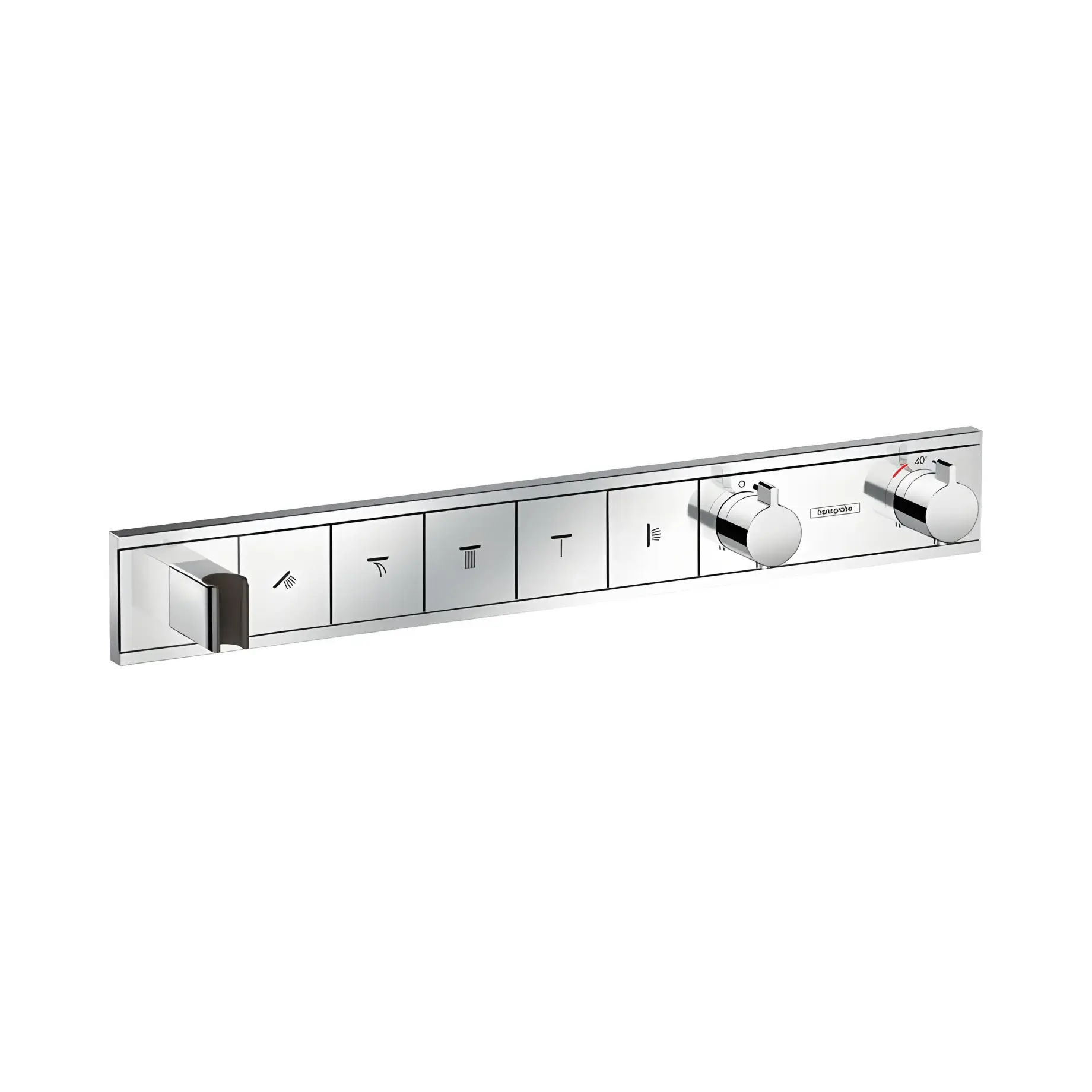 Термостат для душу RainSelect Hansgrohe 15358000 Chrome — вид на білому тлі
