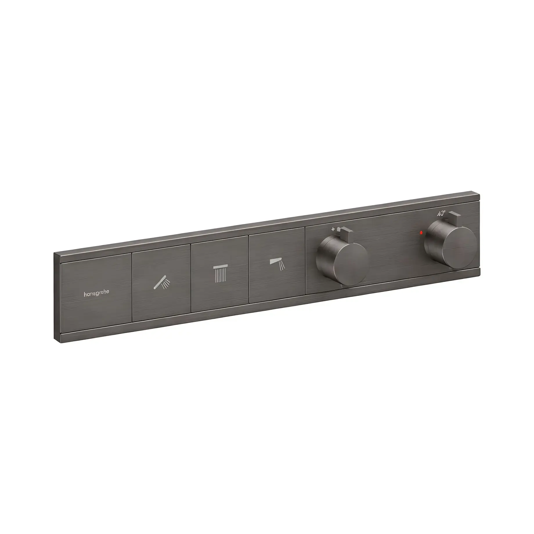 Термостат для душу RainSelect Hansgrohe 15381340 Brushed Black Chrome — вид на білому тлі