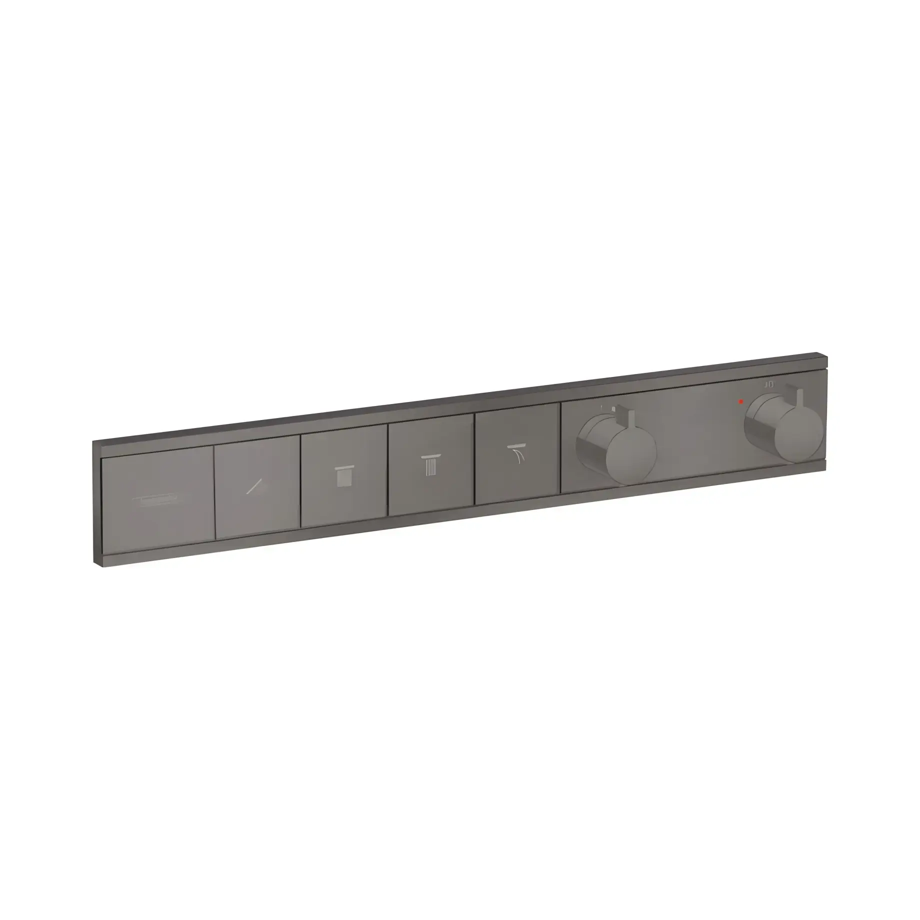 Термостат для душу RainSelect Hansgrohe 15382340 Brushed Black Chrome — вид на білому тлі