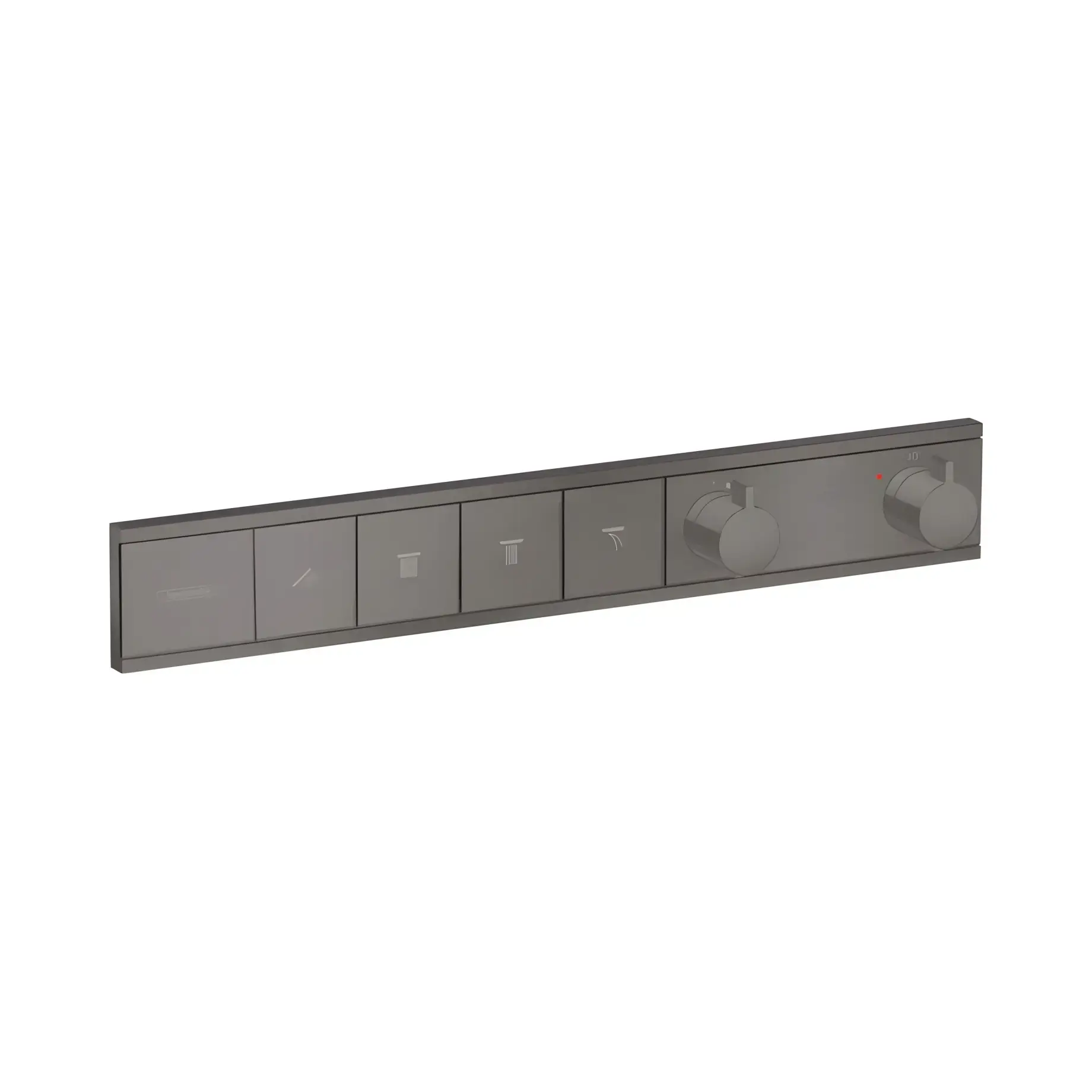Термостат для душу RainSelect Hansgrohe 15384340 Brushed Black Chrome — вид на білому тлі
