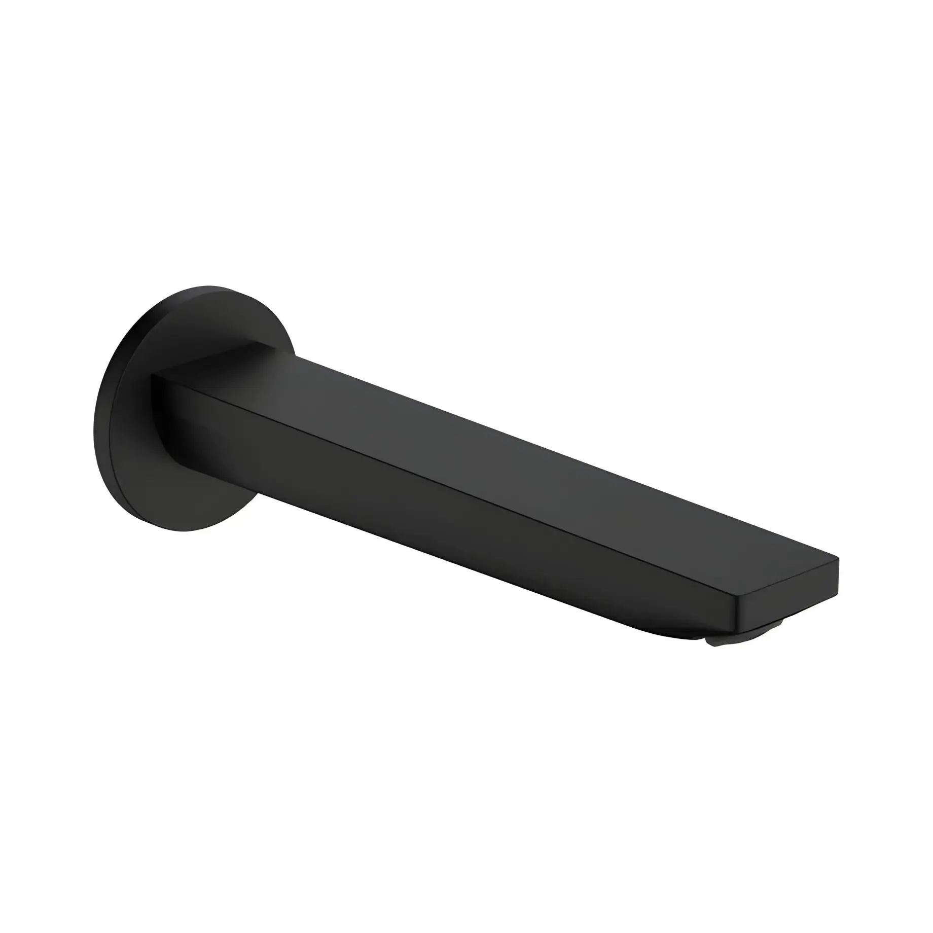 Вилив Rebris E Hansgrohe 72431670 Matt Black — вид на білому тлі