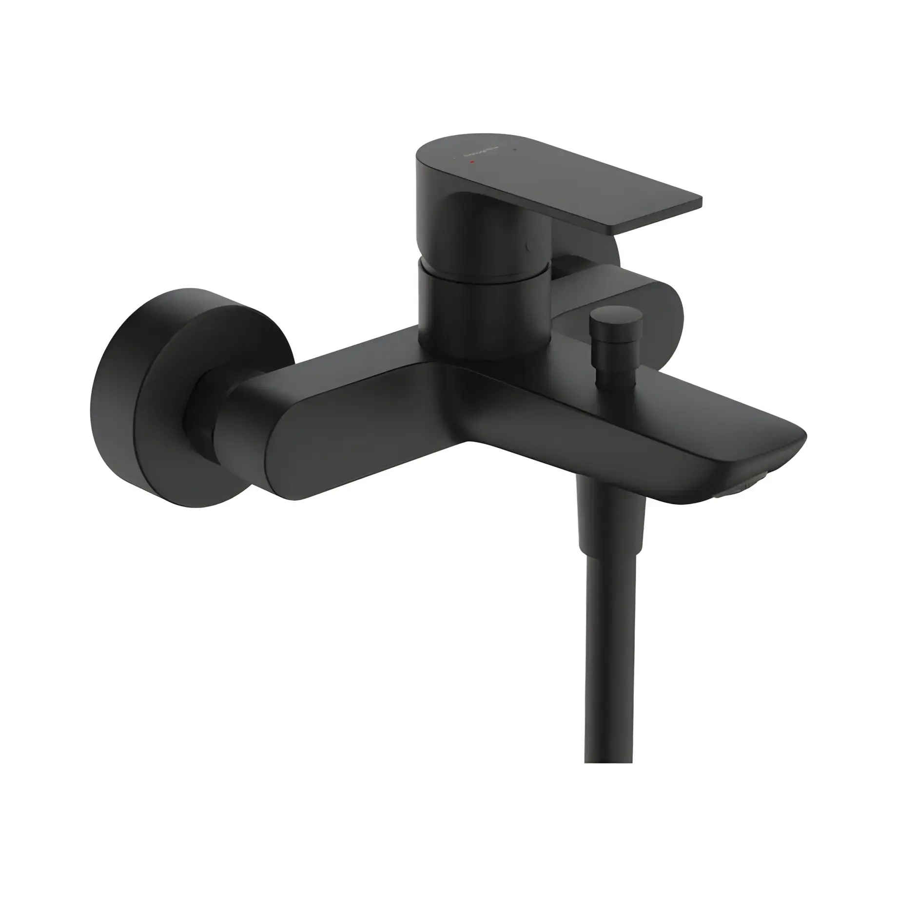 Змішувач для ванни Rebris E Hansgrohe 72450670 Matt Black — вид на білому тлі