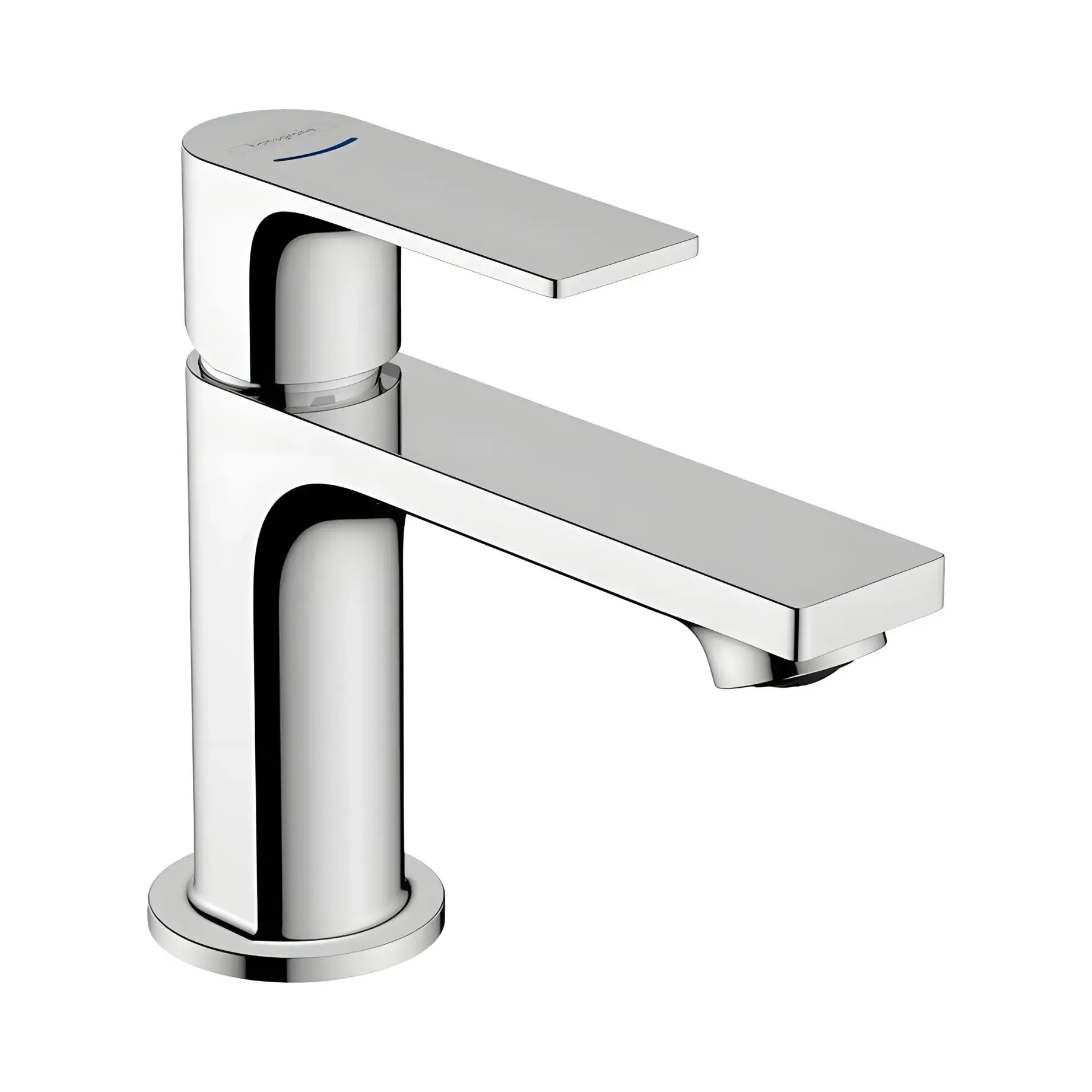 Кран для раковини Rebris E Hansgrohe 72506000 Chrome — вид на білому тлі