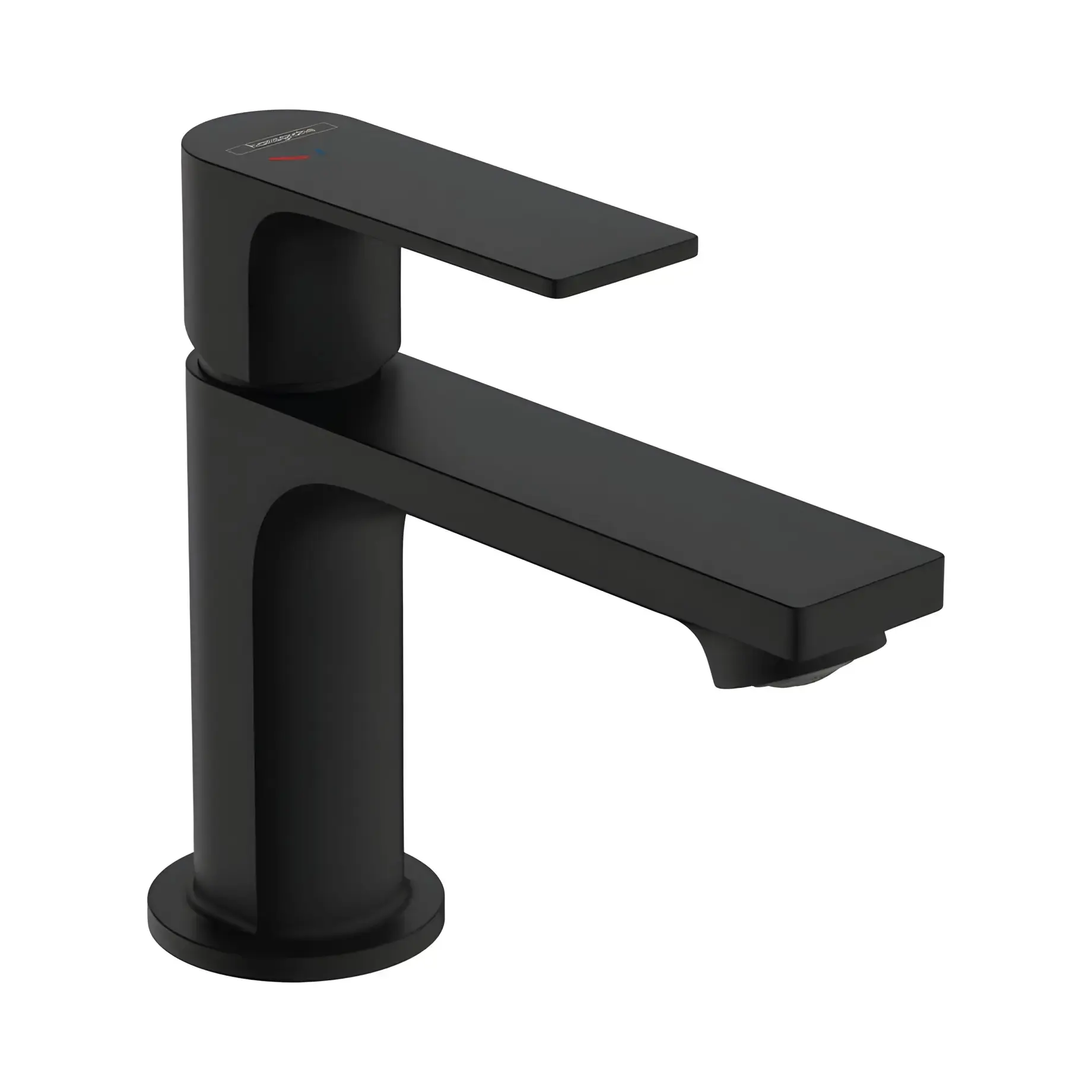 Змішувач для раковини Rebris E Hansgrohe 72554670 Matt Black — вид на білому тлі