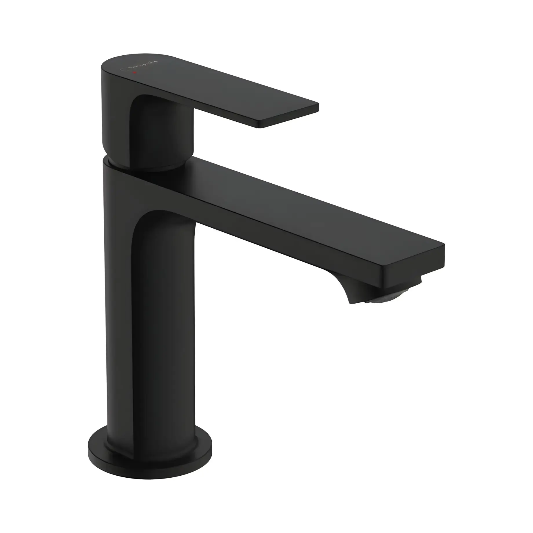 Змішувач для раковини Rebris E Hansgrohe 72557670 Matt Black — вид на білому тлі