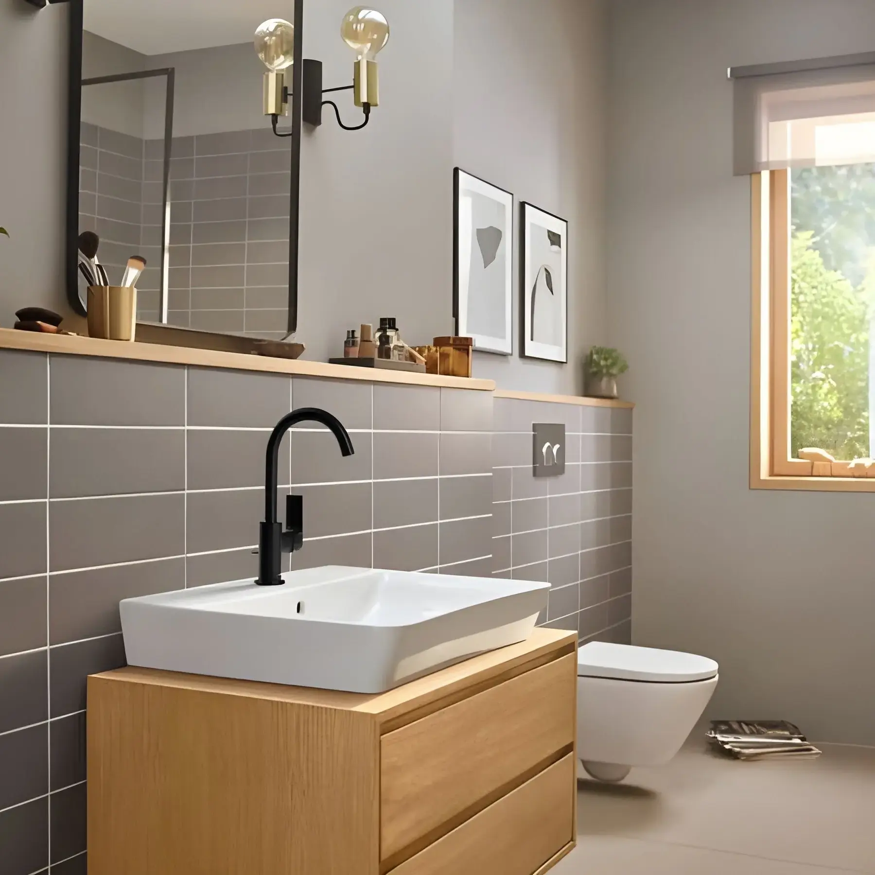 Змішувач для раковини Rebris E Hansgrohe 72576670 Matt Black — вид спереду