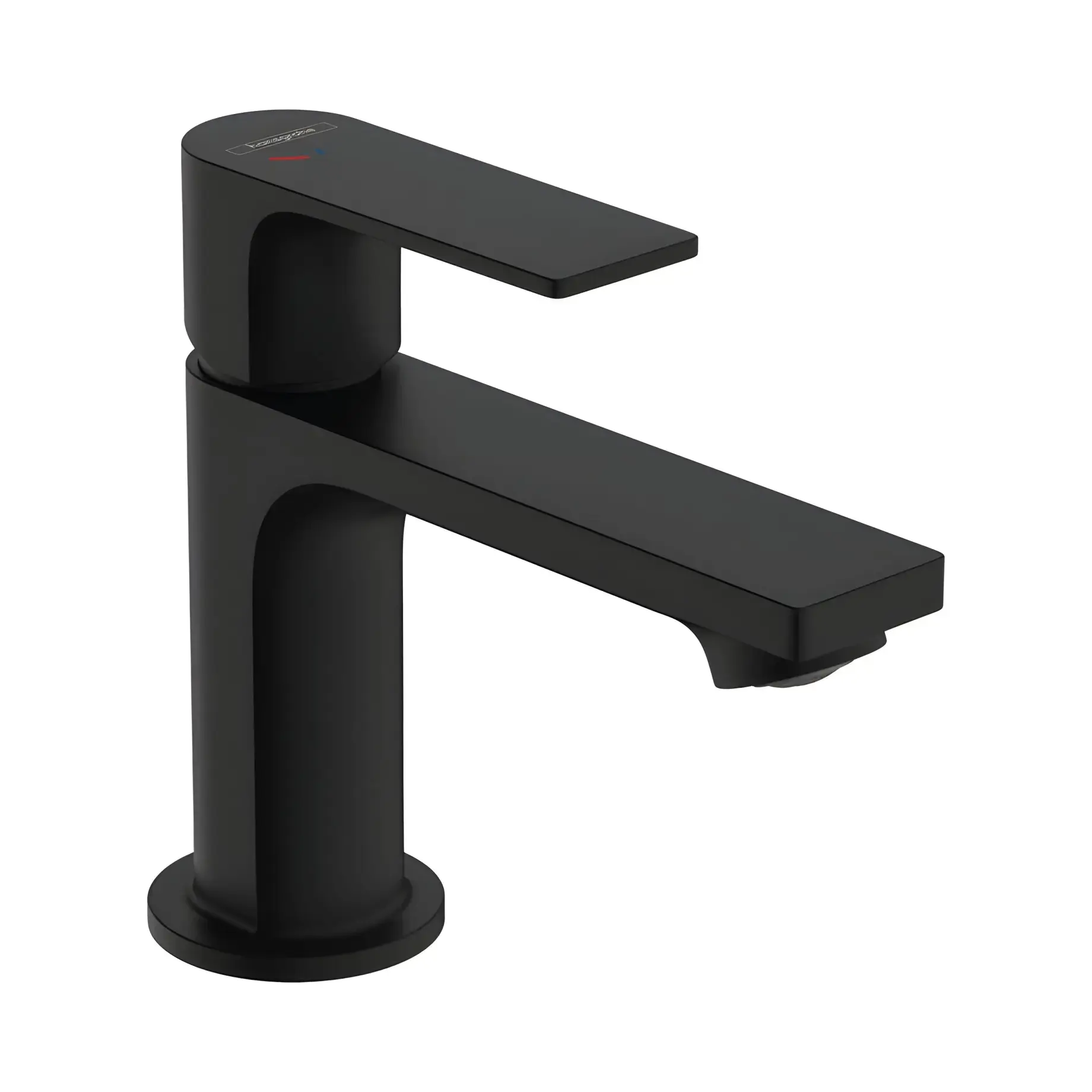 Змішувач для раковини Rebris E Hansgrohe 72587670 Matt Black — вид на білому тлі