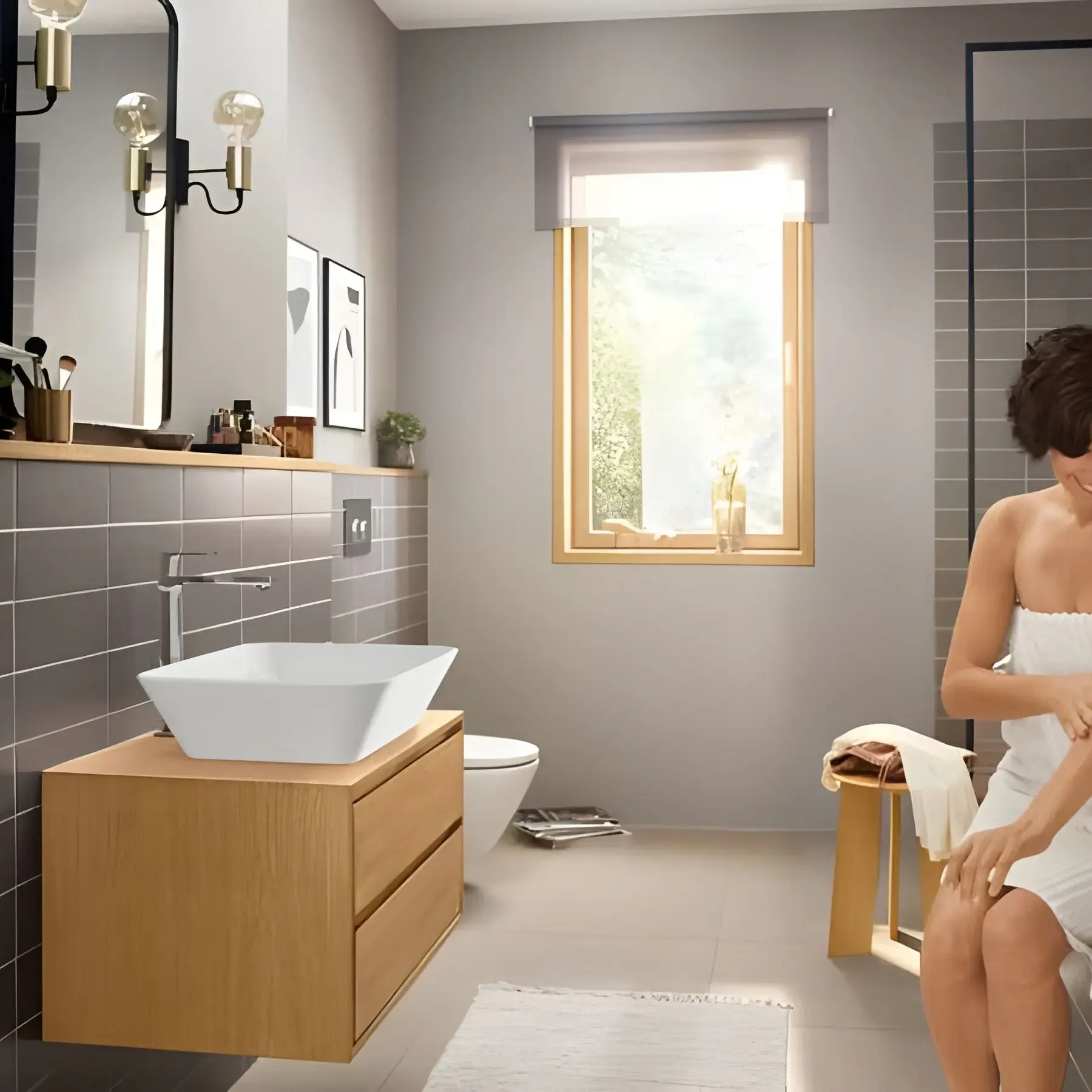Змішувач для раковини Rebris E Hansgrohe 72591000 Chrome — бічний ракурс