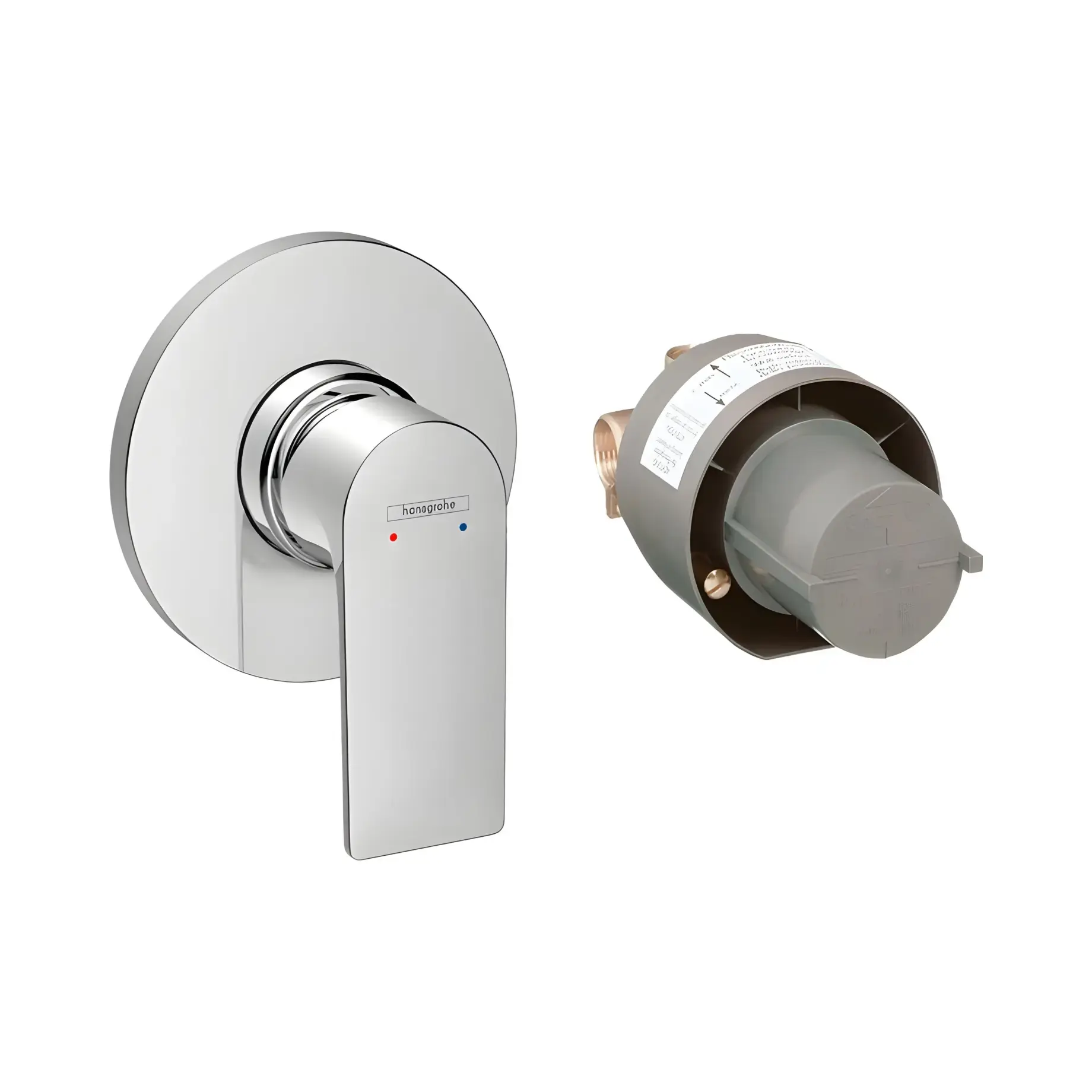 Змішувач для душу Rebris E Hansgrohe 72658000 Chrome — вид на білому тлі