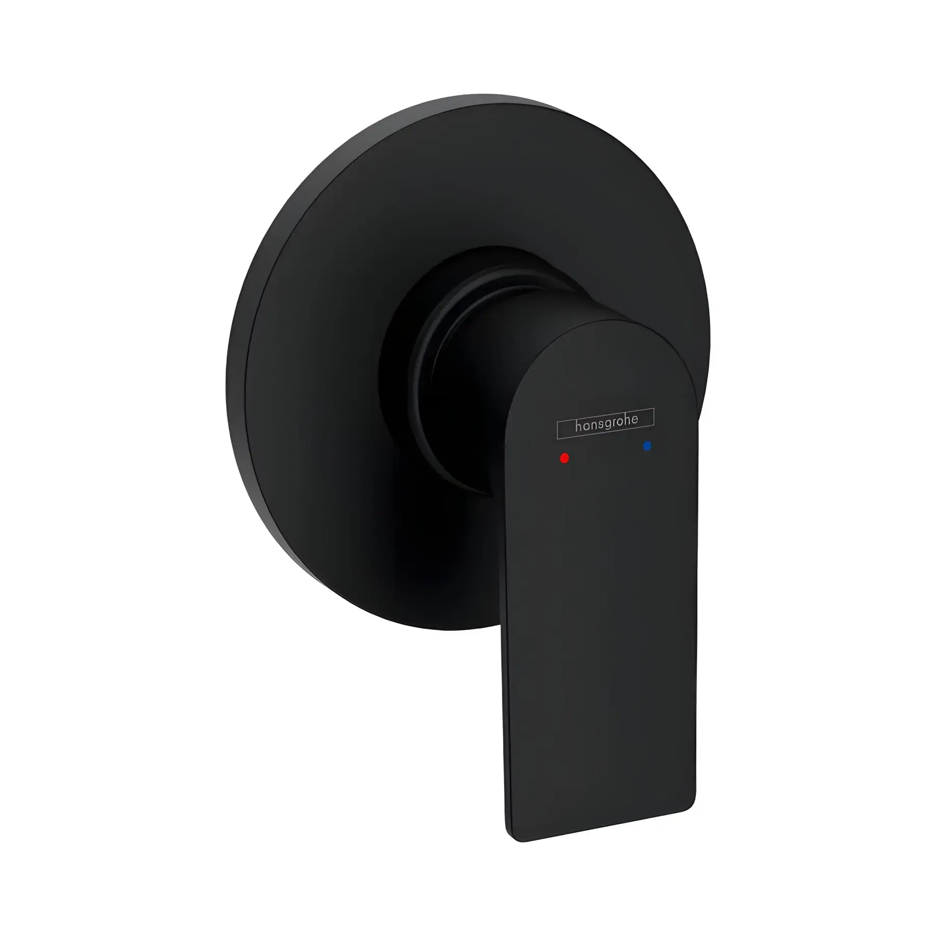 Змішувач для душу Rebris E Hansgrohe 72659670 Matt Black — вид на білому тлі