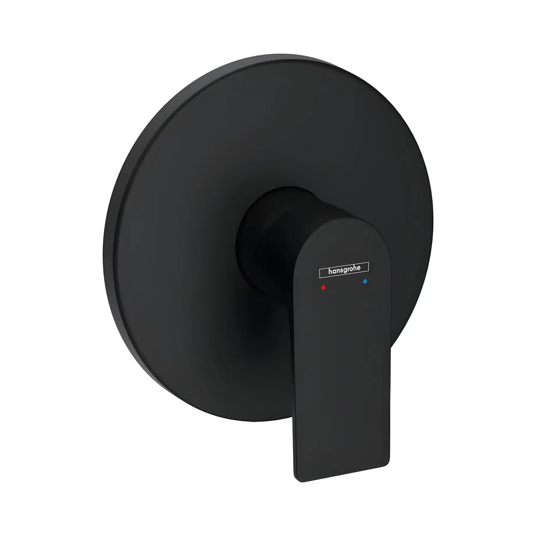 Змішувач для душу Rebris E Hansgrohe 72668670 Matt Black — вид на білому тлі