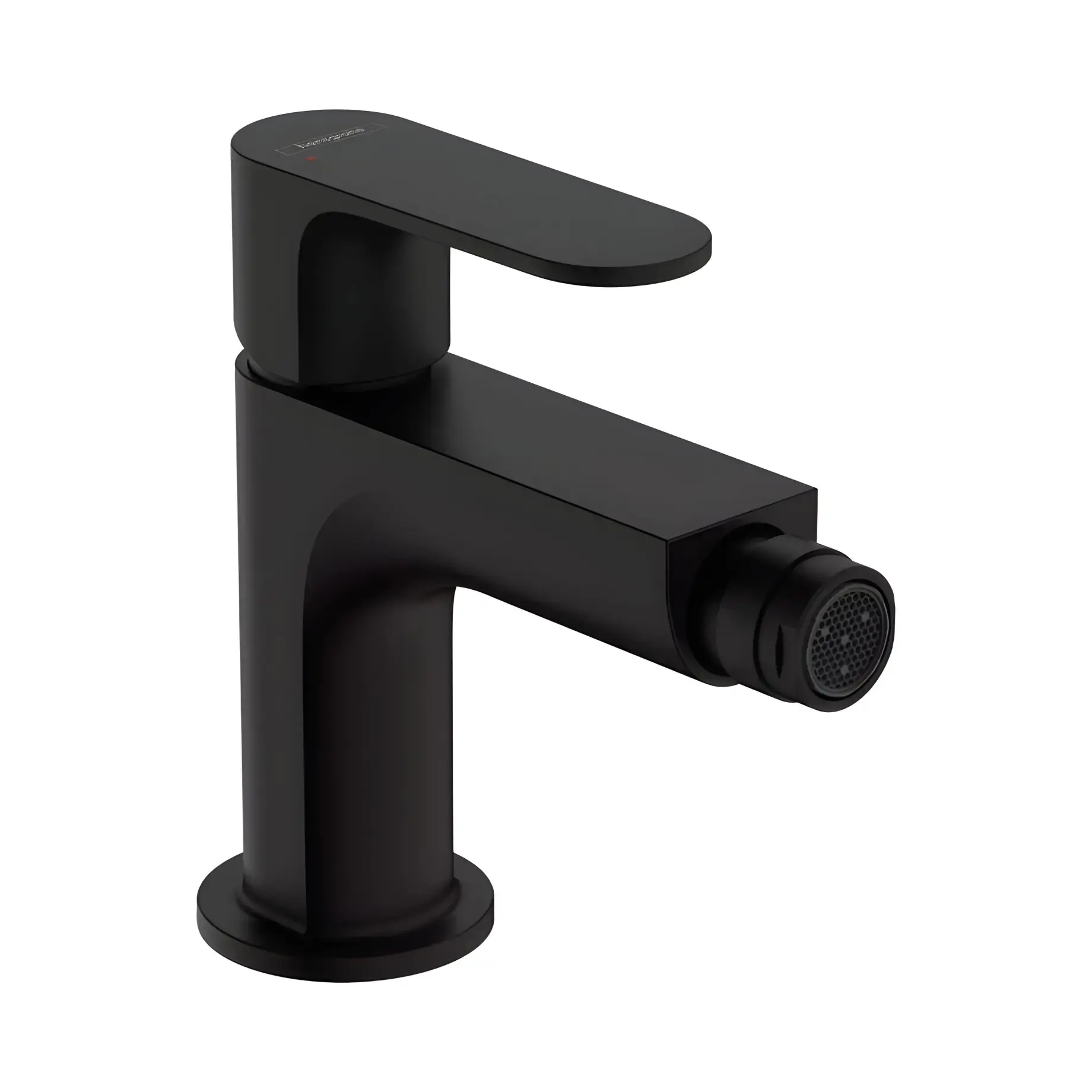 Змішувач для біде Rebris S Hansgrohe 72210670 Matt Black — вид на білому тлі
