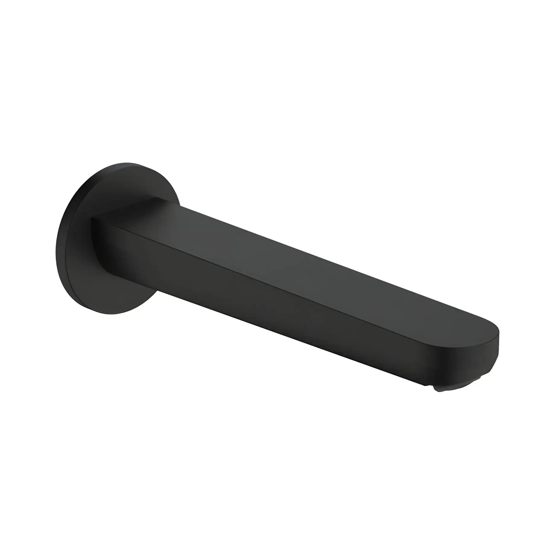 Вилив Rebris S Hansgrohe 72430670 Matt Black — вид на білому тлі