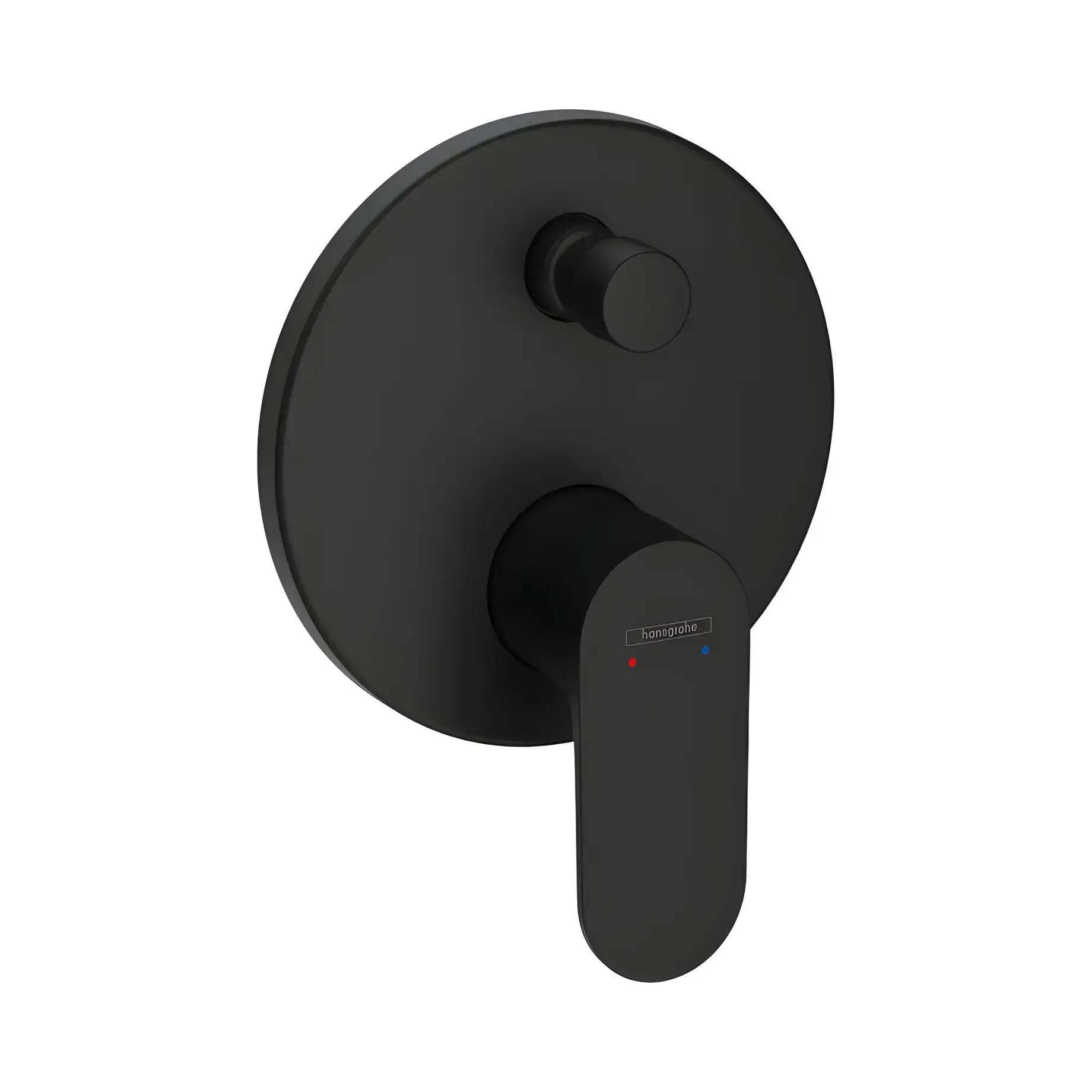 Змішувачі для ванни та душу Rebris S Hansgrohe 72466670 Matt Black — вид на білому тлі