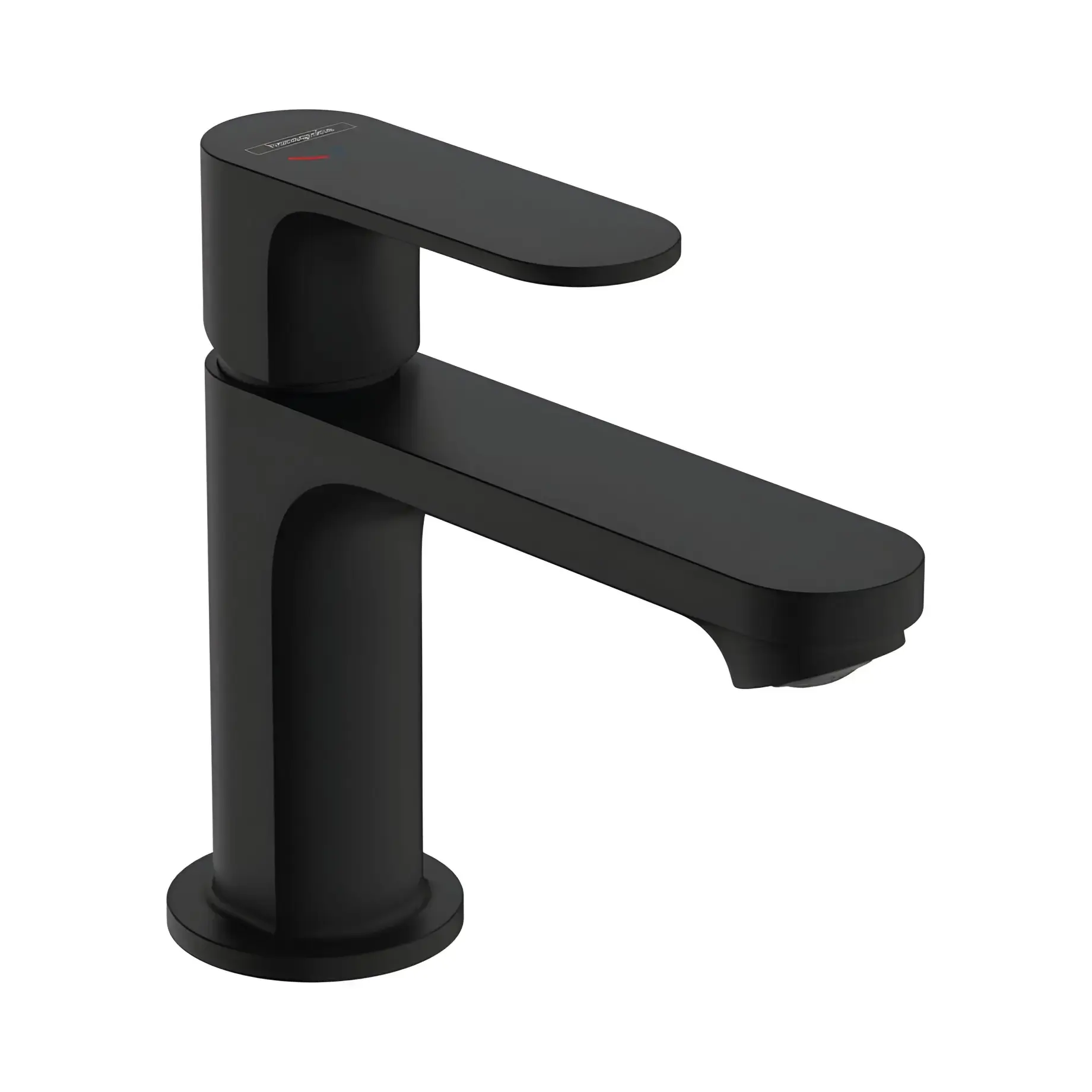 Змішувач для раковини Rebris S Hansgrohe 72513670 Matt Black — вид на білому тлі